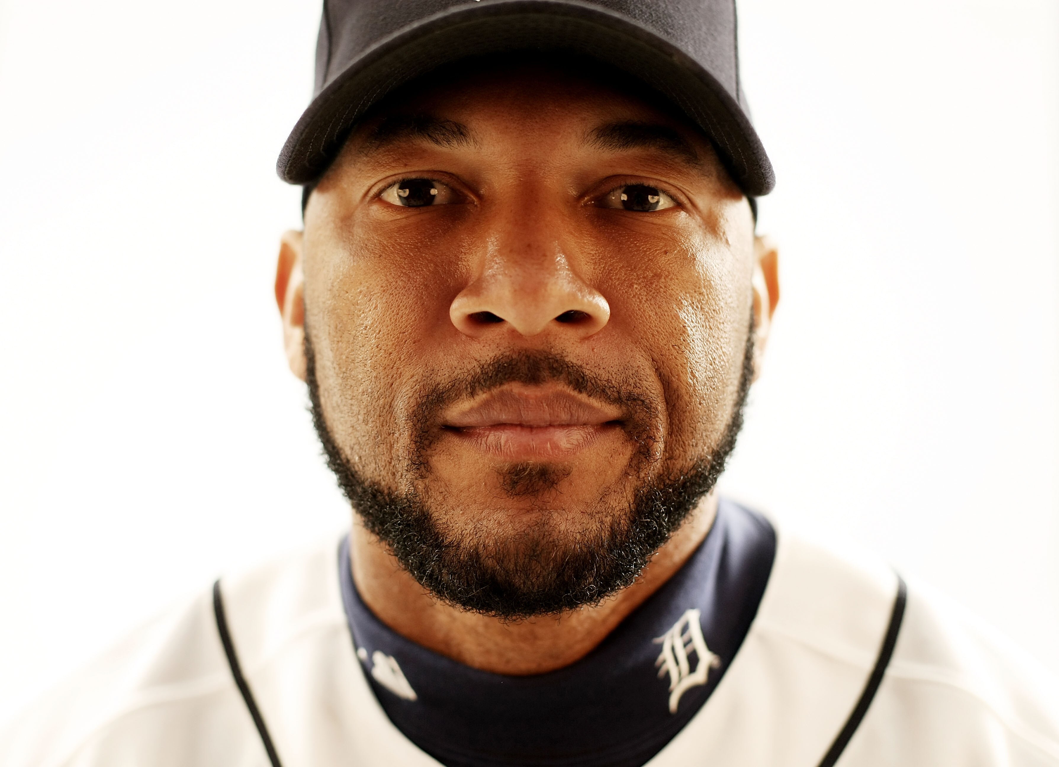 LAKELAND, FL - FEBRUARY 21:  (EDITOR'S NOTE: IMAGES HAVE BEEN DIGITALLY DESATURATED)  Gary Sheffield #3 of the Detroit Tigers poses for a portrait during Photo Day on February 21, 2009 at Joker Marchant Stadium in Lakeland, Florida.  (Photo by Nick Laham/