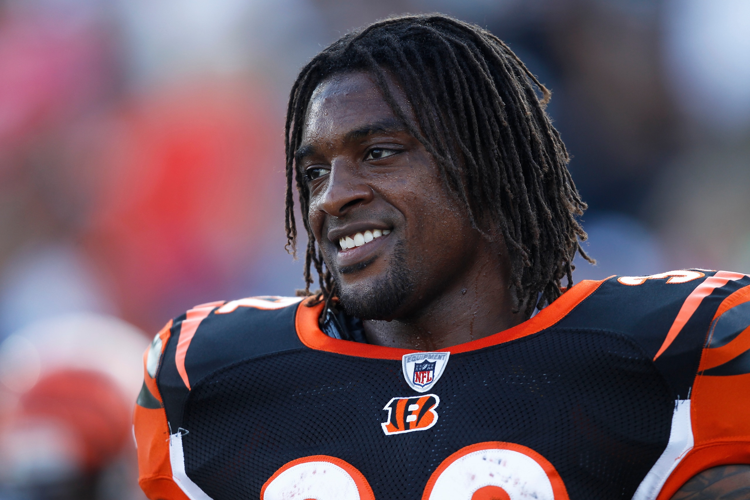 CANTON, OH - AUGUST 8: Cedric Benson #32 of the Cincinnati Bengals looks on before the game against the Dallas Cowboys during the 2010 Pro Football Hall of Fame Game at the Pro Football Hall of Fame Field at Fawcett Stadium on August 8, 2010 in Canton, Oh