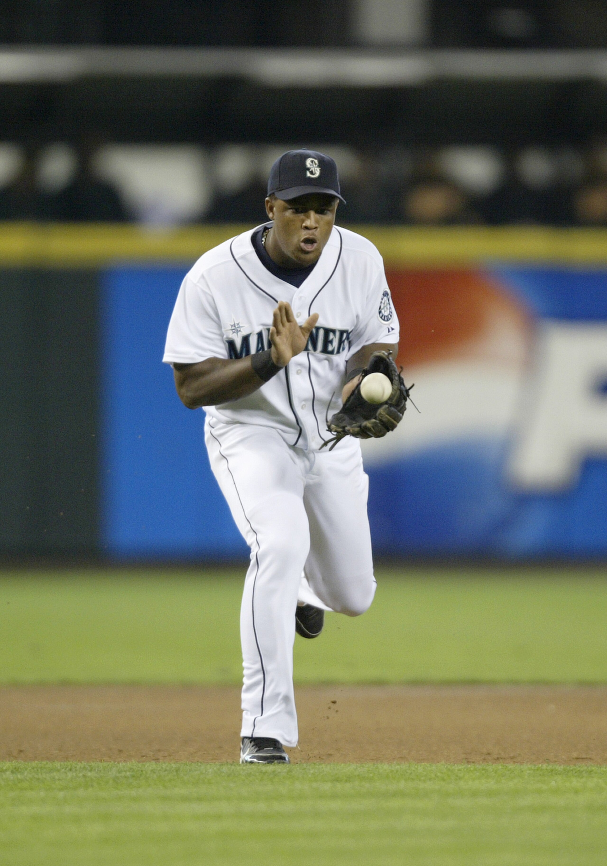 SEATTLE - OCTOBER 02: Adrian Beltre #5 of the Seattle Mariners fields the ball during the game against the Oakland Athletics on October 2 2005 at Safeco Field in Seattle Washington. The Athletics won 8-3.(Photo by Otto Greule Jr/Getty Images) SEATTLE - OCTOBER 02: Adrian Beltre #5 of the Seattle Mariners fields the ball during the game against the Oakland Athletics on October 2 2005 at Safeco Field in Seattle Washington. The Athletics won 8-3.(Photo by Otto Greule Jr/Getty Images)