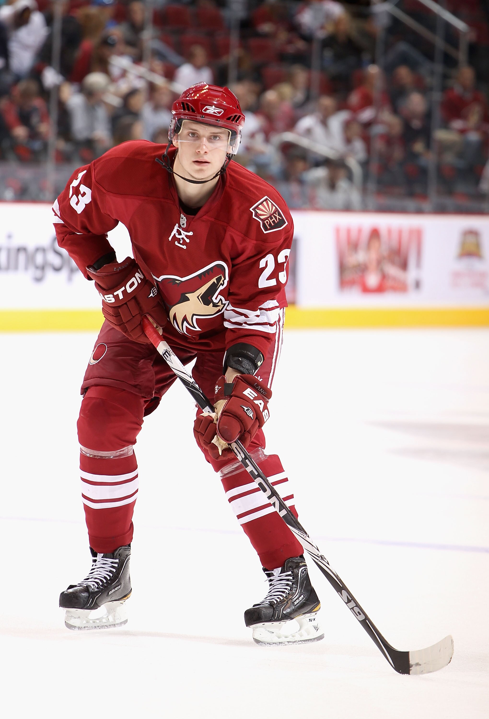 GLENDALE, AZ - SEPTEMBER 23:  Oliver Ekman-Larsson #23 of the Phoenix Coyotes during the preseason NHL game against the Los Angeles Kings at Jobing.com Arena on September 23, 2010 in Glendale, Arizona.  The Coyotes defeated the Kings 2-1 in overtime.  (Ph