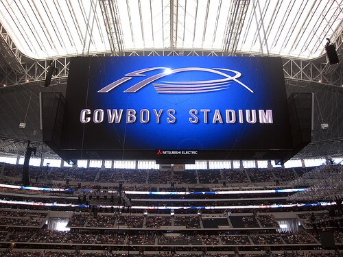 One jumbotron isn't enough for Jerry Jones, is it....