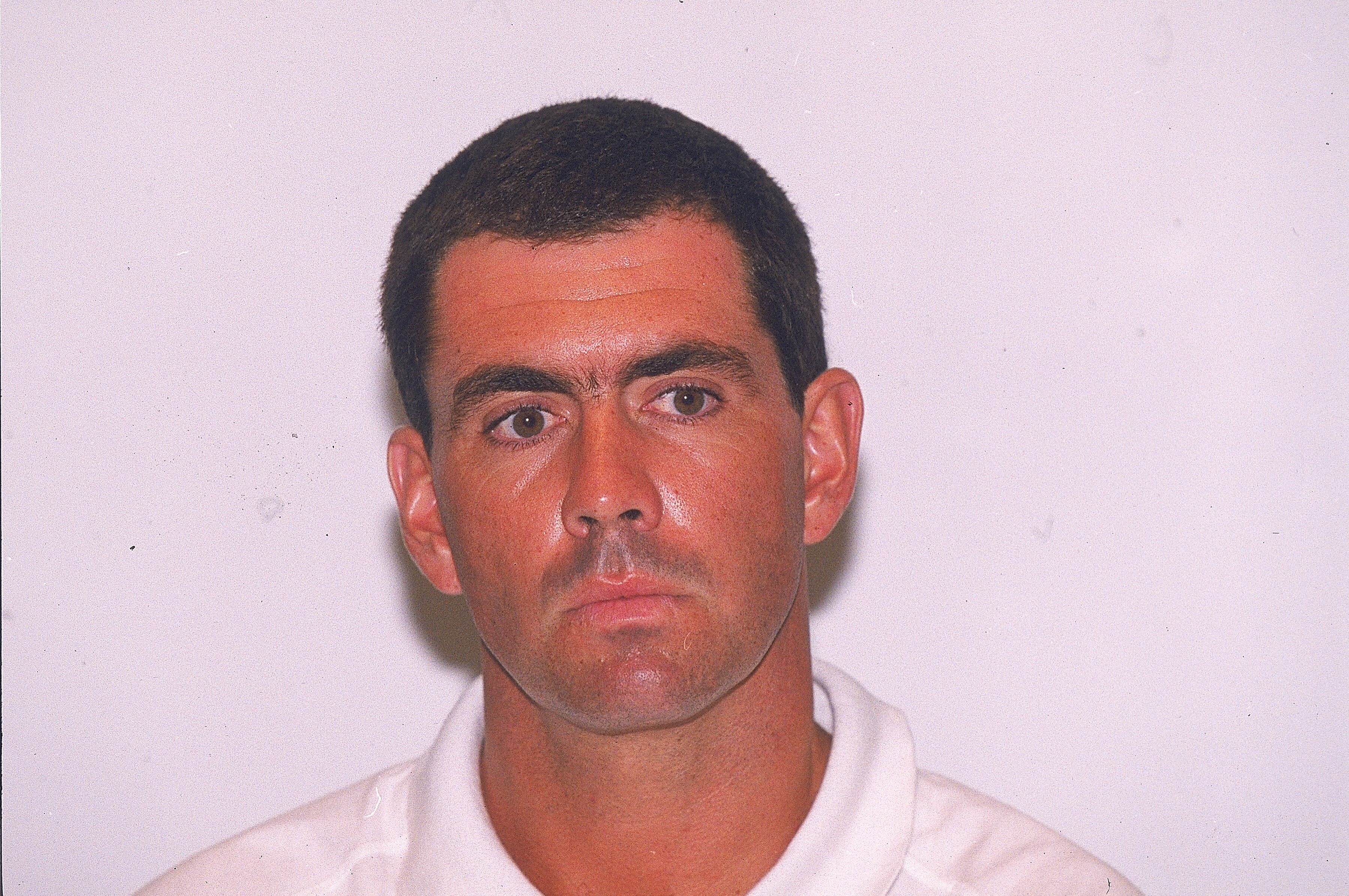 11 Apr 2000:  Hansie Cronje faces the media during the Hansie Cronje Press Conference at the City Park Hospital, Capetown, South Africa.  \ Photo by Tertius Pickard - Touchline \ Mandatory Credit: Touchline  /Allsport