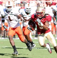 Preston Parker wiggles away from UM defenders but not law enforcement in '07.