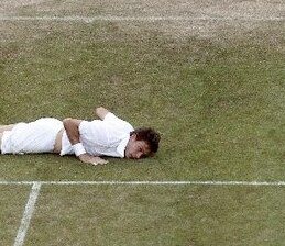 In the longest tennis match in history, John Isner defeated Nicolas Mahut 4-6 6-3 7-6(7) 6-7(3) 70- 68