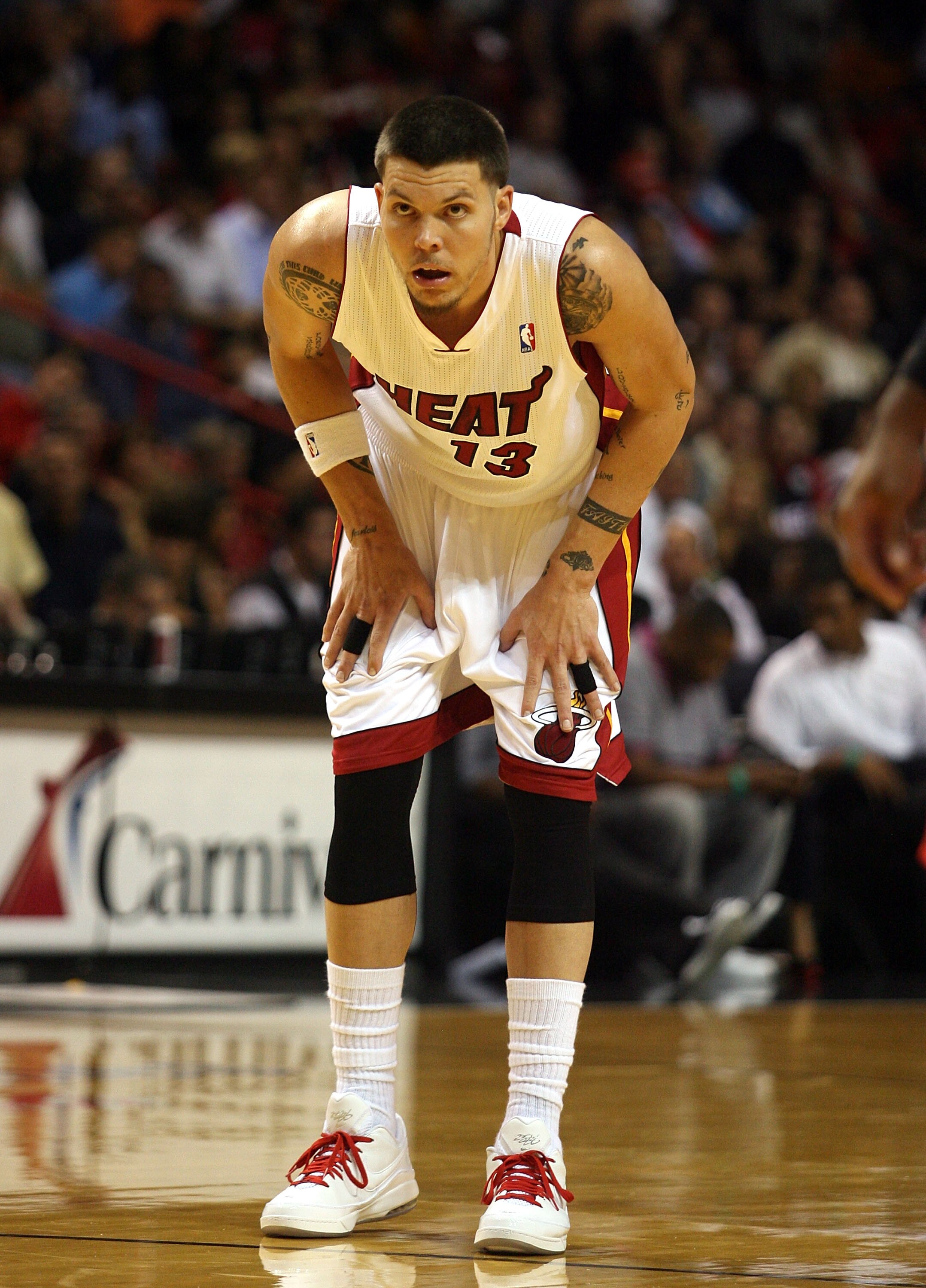 MIAMI - OCTOBER 05: Forward Mike Miller #13 on the court against the Detroit Pistons on October 5, 2010 in Miami, Florida. NOTE TO USER: User expressly acknowledges and agrees that, by downloading and or using this photograph, User is consenting to the MIAMI - OCTOBER 05: Forward Mike Miller #13 on the court against the Detroit Pistons on October 5, 2010 in Miami, Florida. NOTE TO USER: User expressly acknowledges and agrees that, by downloading and or using this photograph, User is consenting to the
