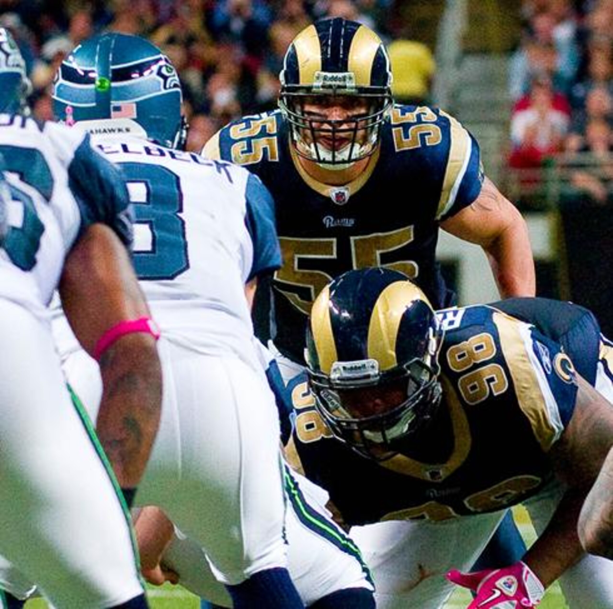 The catalyst of the Rams defense, MLB James Laurinaitis