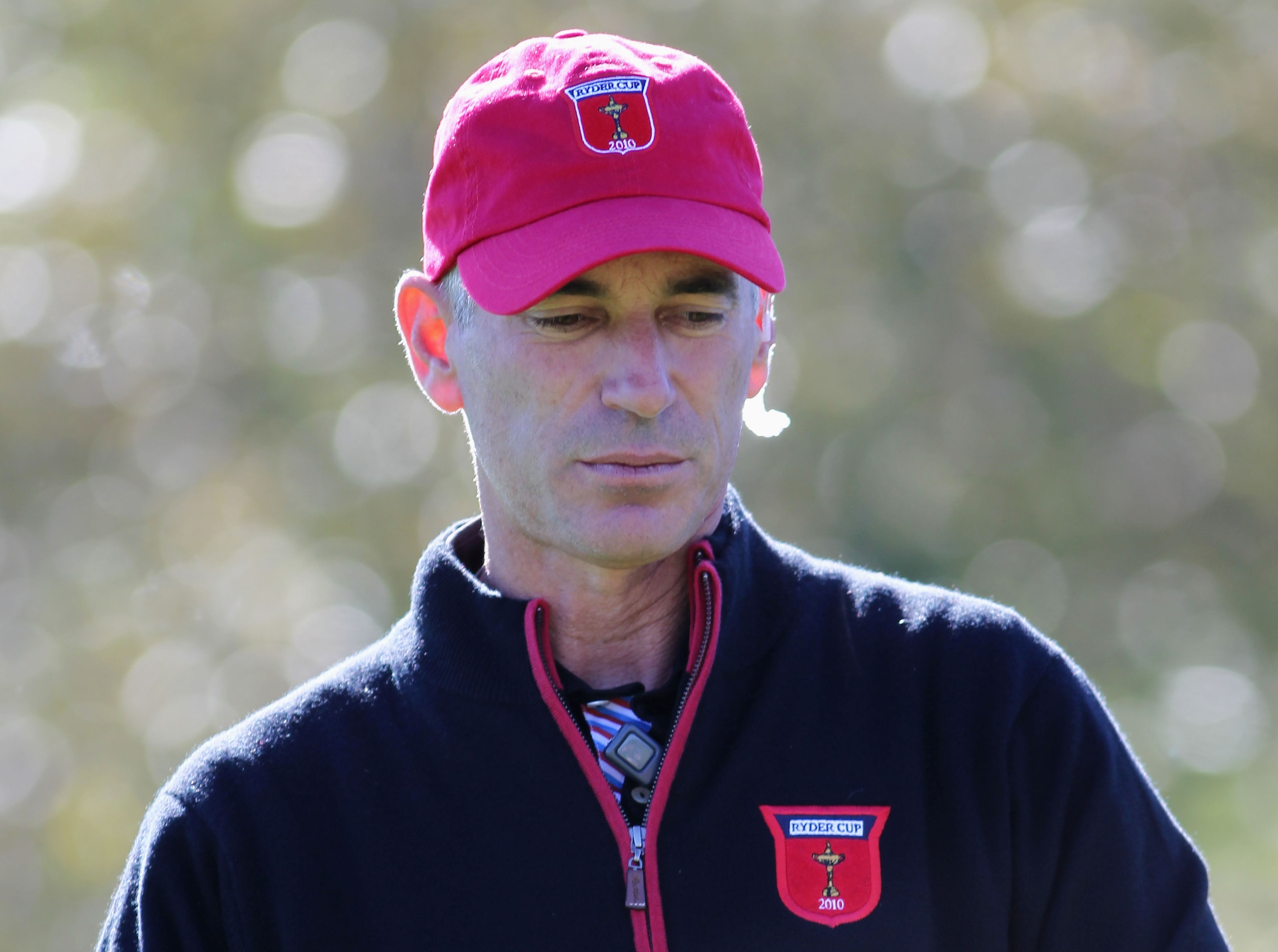 NEWPORT, WALES - OCTOBER 04:   USA Captain Corey Pavin looks on in the singles matches during the 2010 Ryder Cup at the Celtic Manor Resort on October 4, 2010 in Newport, Wales.  (Photo by Jamie Squire/Getty Images)