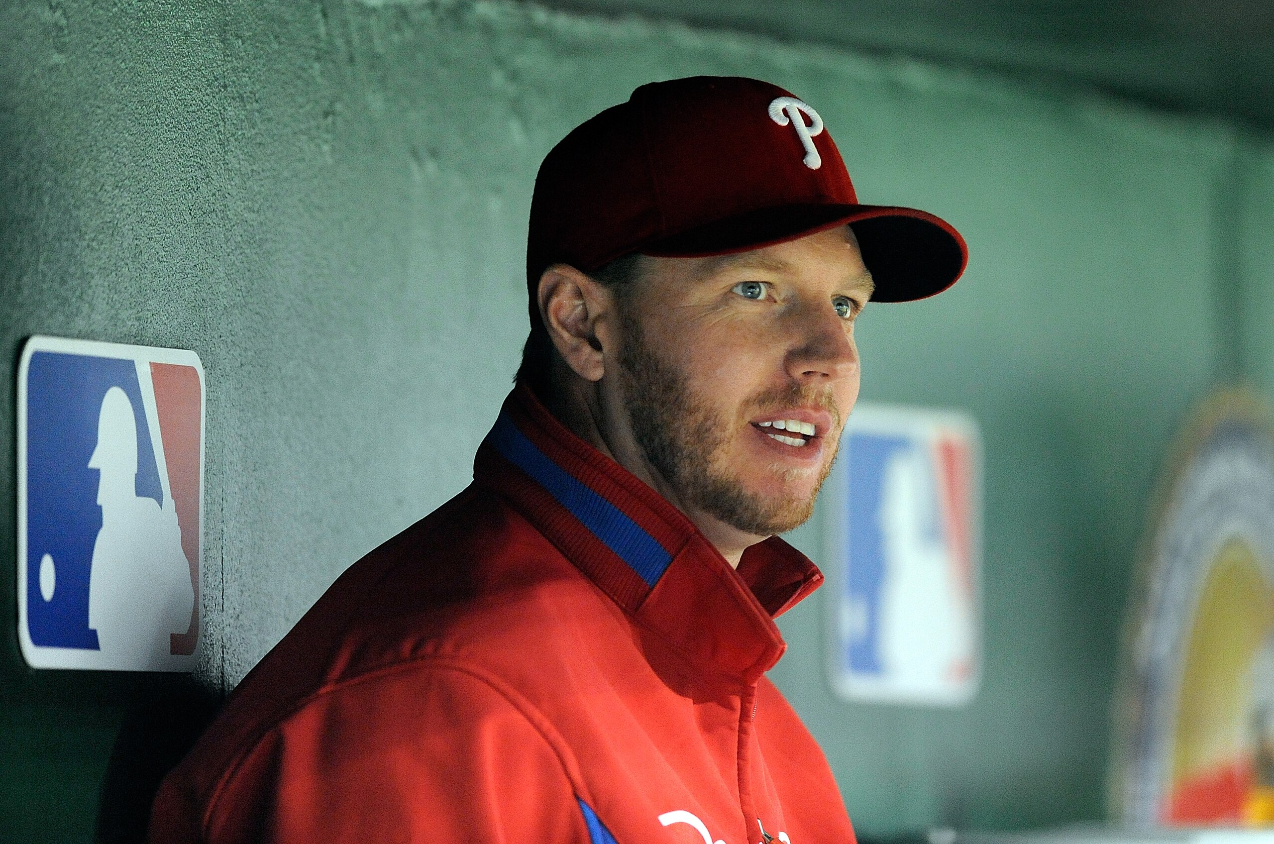 WASHINGTON - SEPTEMBER 29: Roy Halladay #34 of the Philadelphia Phillies watches the game against the Washington Nationals at Nationals Park on September 29, 2010 in Washington, DC. (Photo by Greg Fiume/Getty Images) WASHINGTON - SEPTEMBER 29: Roy Halladay #34 of the Philadelphia Phillies watches the game against the Washington Nationals at Nationals Park on September 29, 2010 in Washington, DC. (Photo by Greg Fiume/Getty Images)