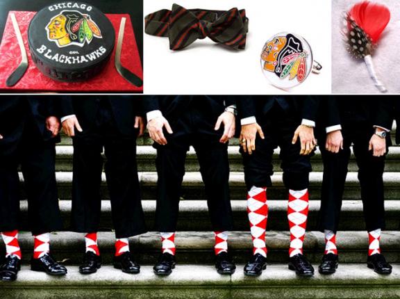 Photo courtesy: http://www.onewed.com/blog/savvy-scoop/category/accessories/2010/06/10/sports-inspired-weddings-chicago-blackhawks-win-stanley-cup/