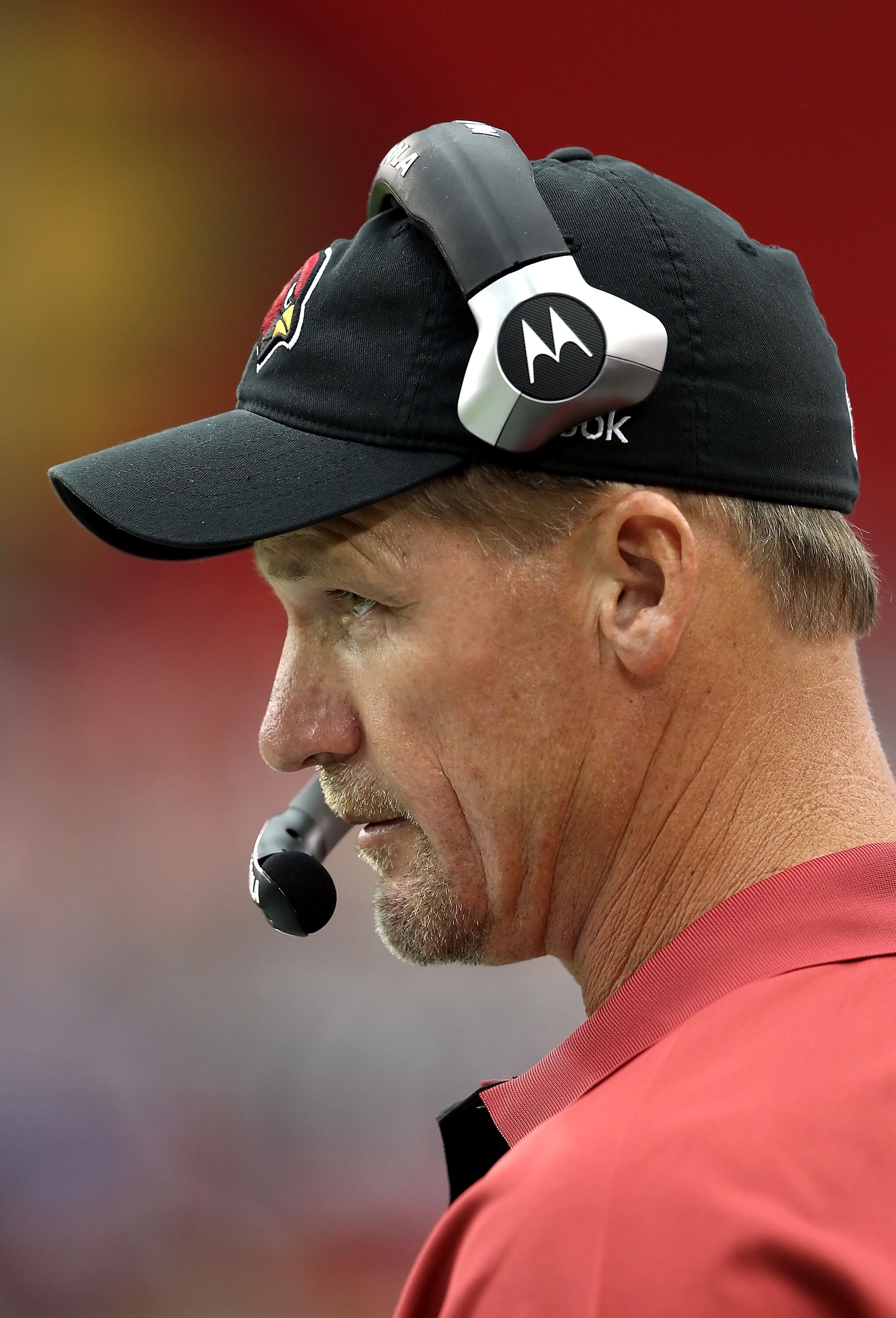 GLENDALE, AZ - SEPTEMBER 26:  Head coach Ken Whisenhunt of the Arizona Cardinals watches from the sidelines during the NFL game against the Oakland Raiders at the University of Phoenix Stadium on September 26, 2010 in Glendale, Arizona.  The Cardinals def