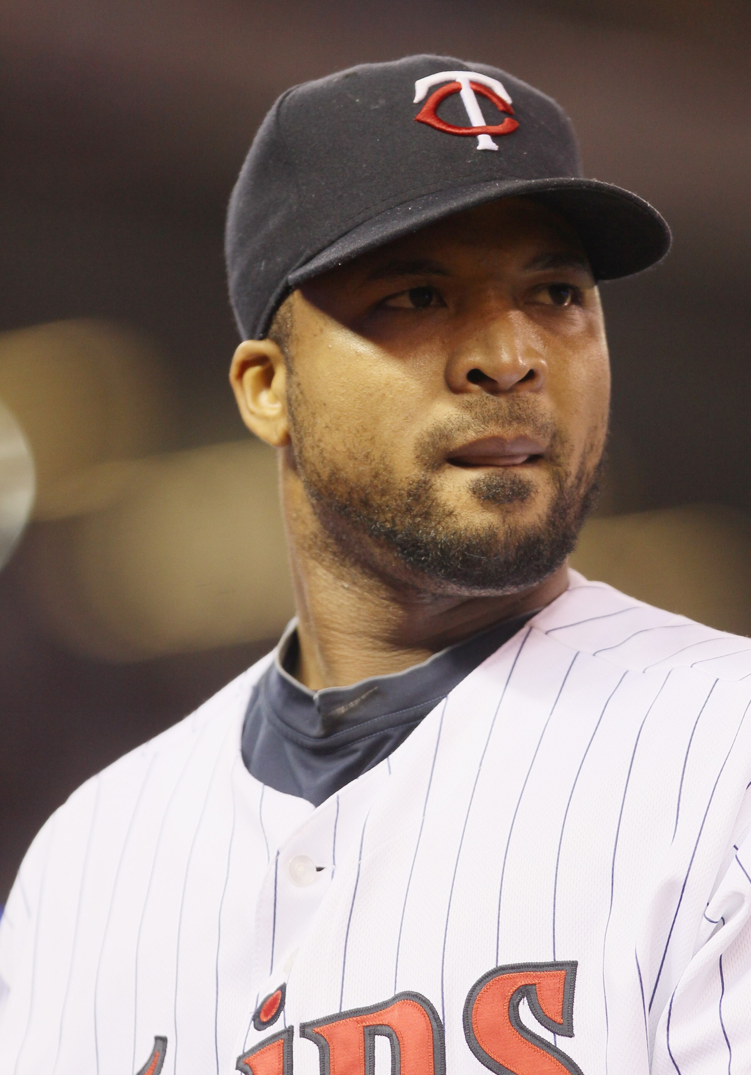 MINNEAPOLIS - OCTOBER 06:  Starting pitcher Francisco Liriano #47 of the Minnesota Twins walks to the dugout after he is pulled from the game in the sixth inning against the New York Yankees during game one of the ALDS on October 6, 2010 at Target Field i