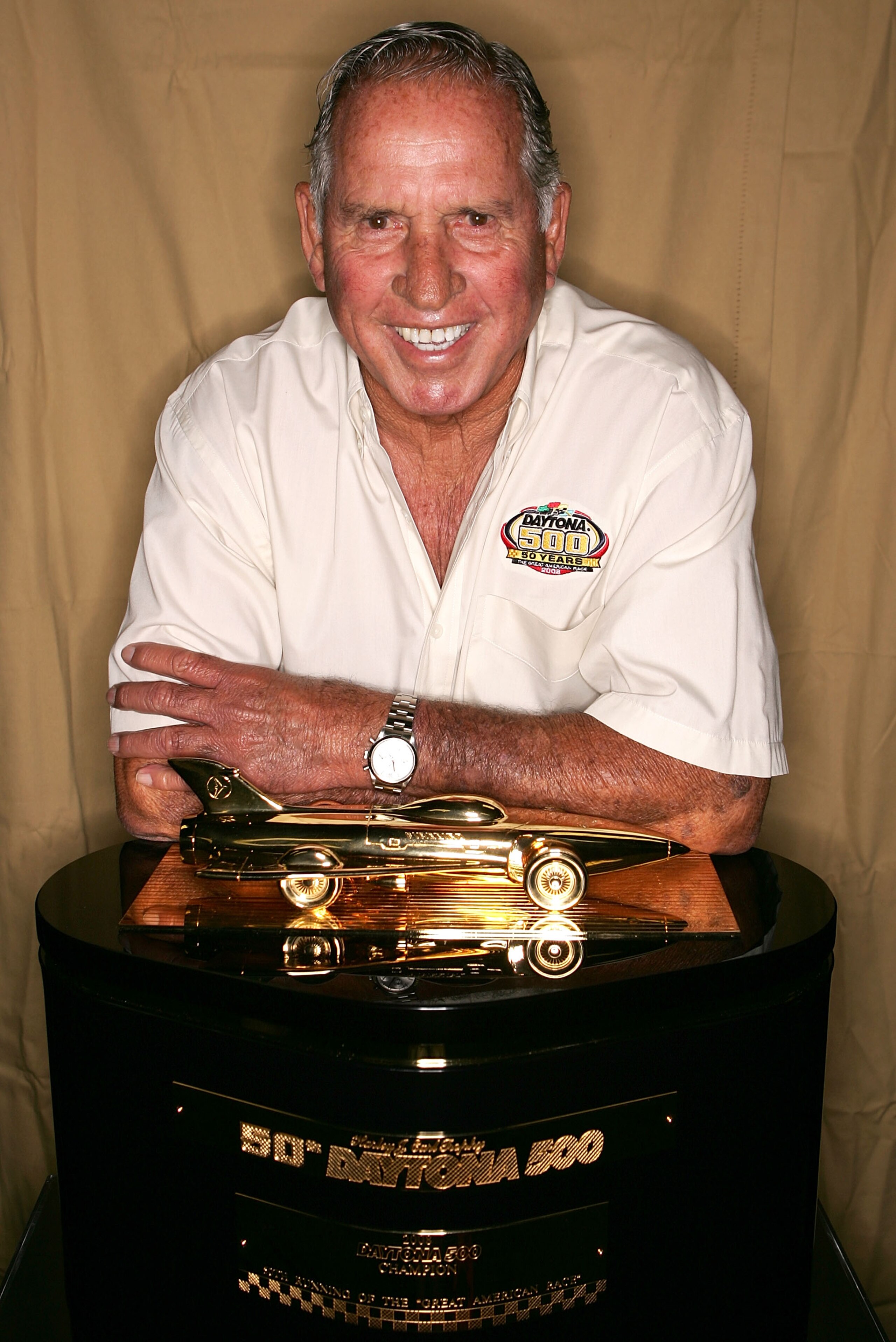 DAYTONA, FL - JULY 05: David Pearson, Daytona 500 winner, poses prior to practice for the NASCAR Nextel Cup Series Pepsi 400 at Daytona International Speedway on July 5, 2007 in Daytona, Florida.   (Photo by Marc Serota/Getty Images for NASCAR)