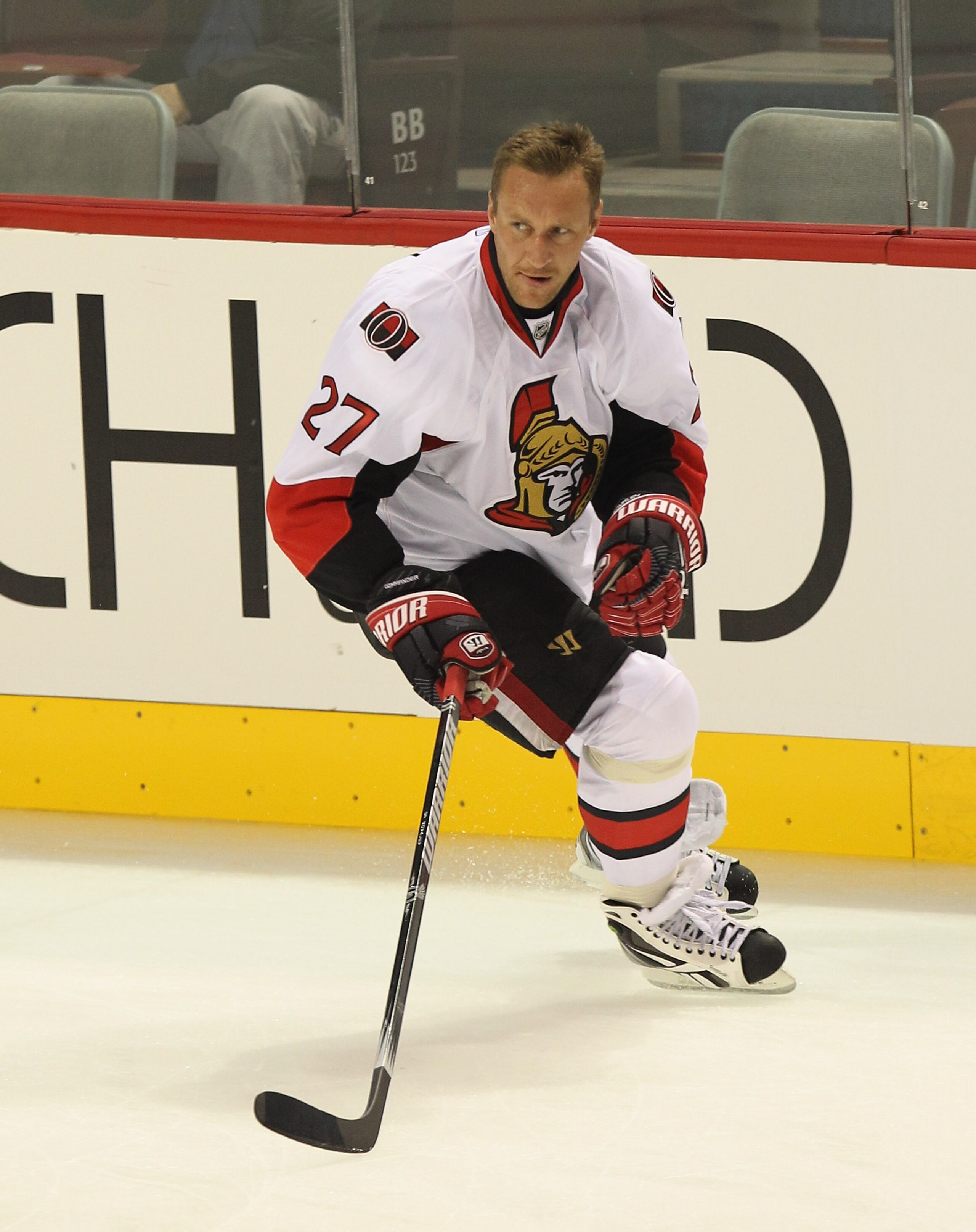 MONTREAL, QC - SEPTEMBER 24:  Alexei Kovalev #27  of the Ottawa Senators skates against the Montreal Canadiens at the Bell Centre on September 24, 2010 in Montreal, Canada. The Canadiens defeated the Senators 4-2.  (Photo by Bruce Bennett/Getty Images)