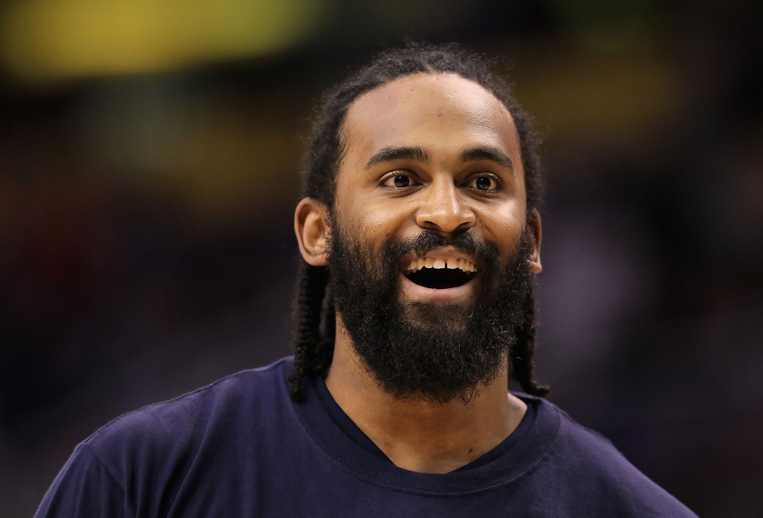 PHOENIX - JANUARY 23:  Ronny Turiaf #21 of the Golden State Warriors warms up before the NBA game against the Phoenix Suns at US Airways Center on January 23, 2010 in Phoenix, Arizona. The Suns defeated the Warriors 112-103.  NOTE TO USER: User expressly 