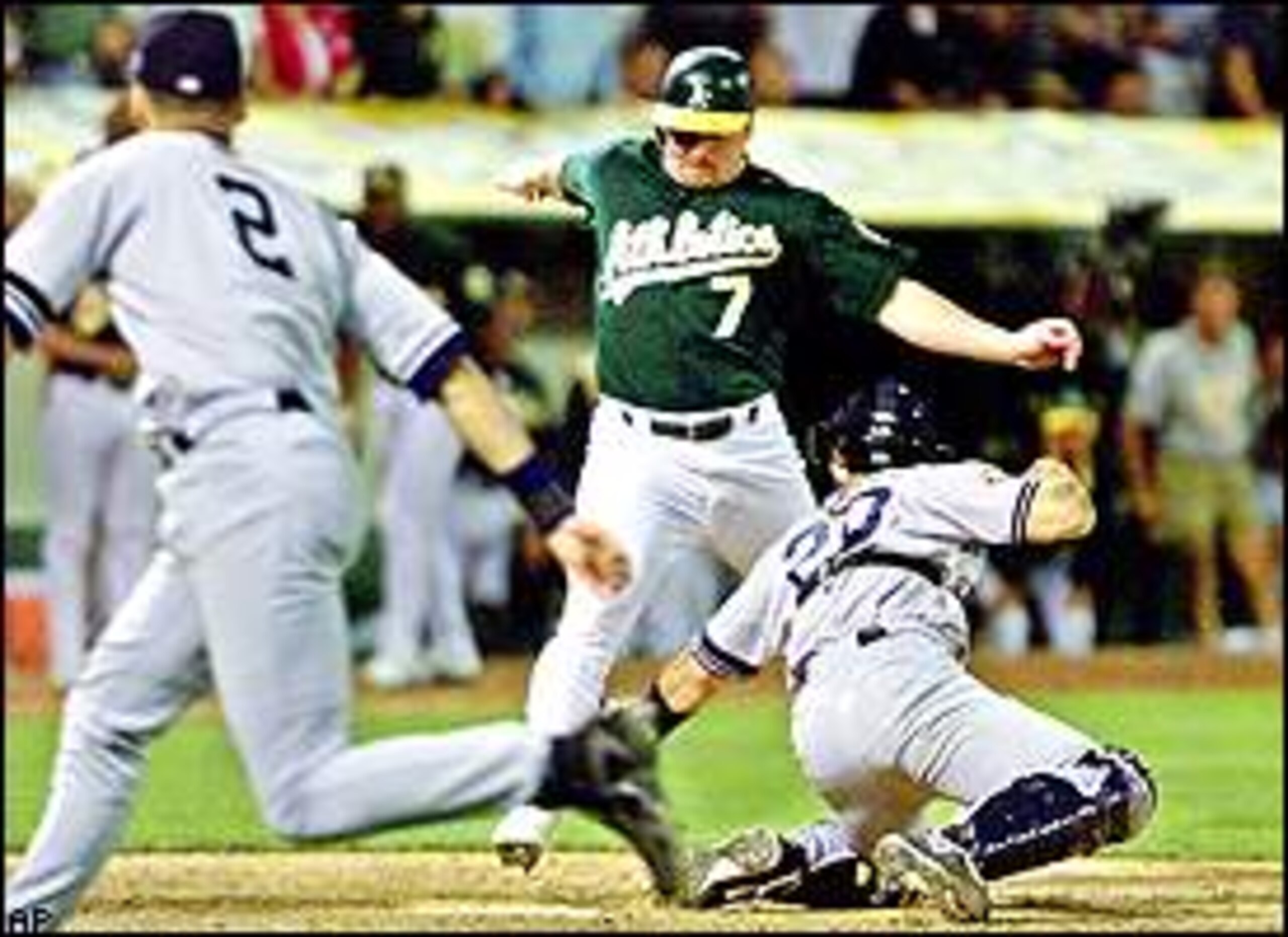 Mike Mussin's Game 3 gem and Derek Jeter's heads up play allowed the Yankees to get back into the 2001 ALDS.