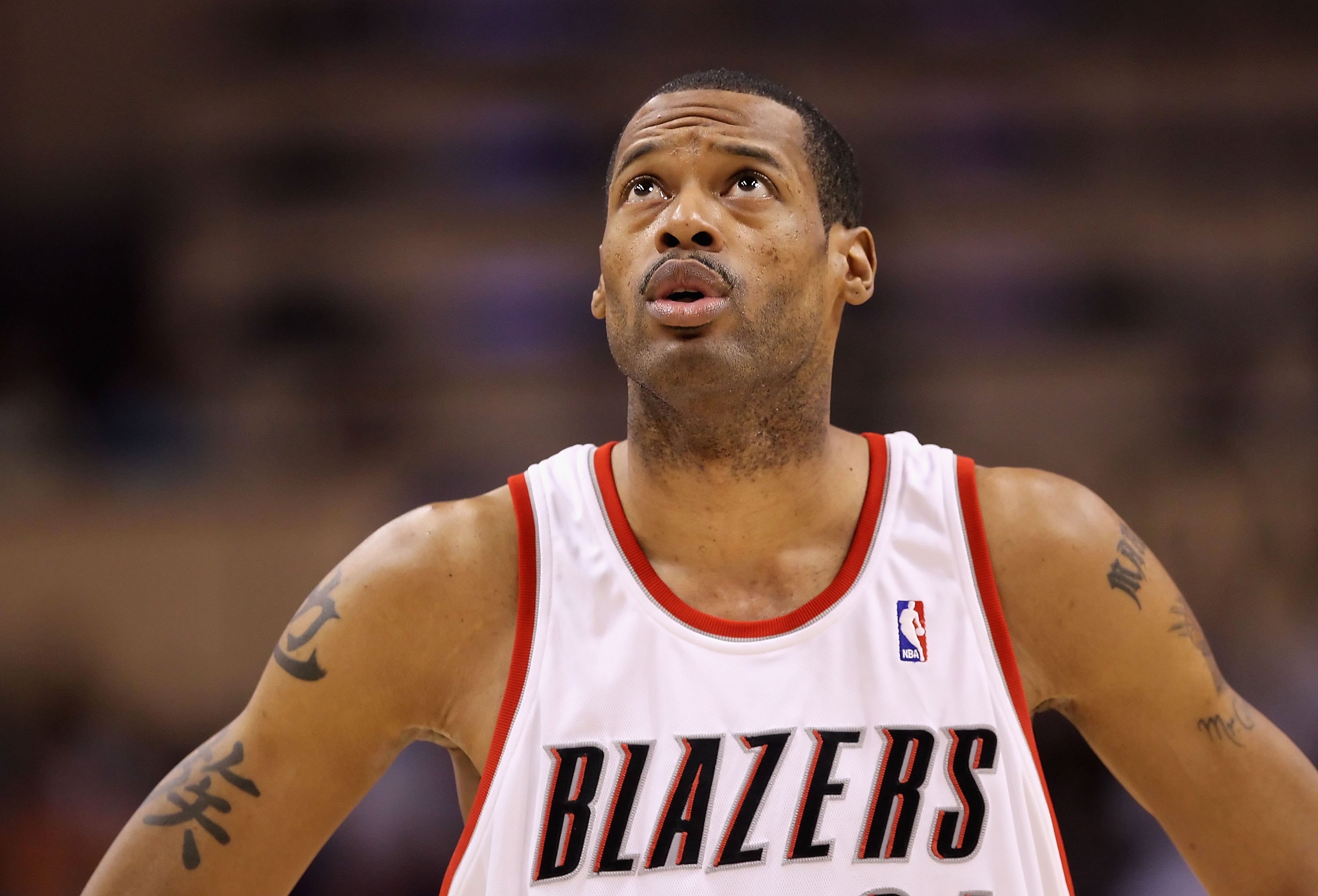 PHOENIX - MARCH 21:  Marcus Camby #21 of the Portland Trail Blazers in action during the NBA game against the Phoenix Suns during at US Airways Center on March 21, 2010 in Phoenix, Arizona. NOTE TO USER: User expressly acknowledges and agrees that, by dow