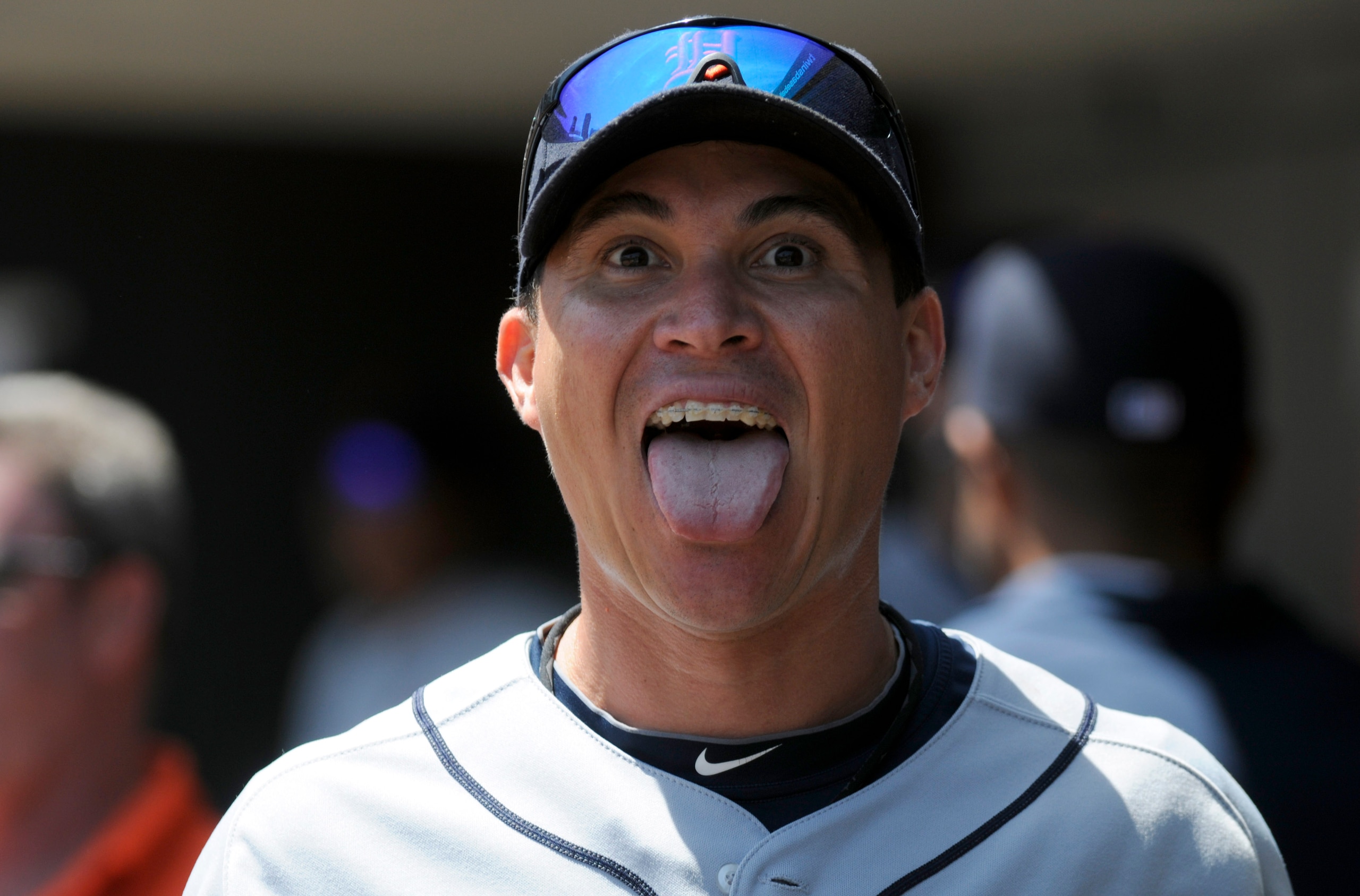 MINNEAPOLIS, MN - JUNE 30: Magglio Ordonez #30 of the Detroit Tigers in the dugout in the fourth inning against the Minnesota Twins during their game on June 30, 2010 at Target Field in Minneapolis, Minnesota. Twins won 5-1. (Photo by Hannah Foslien /Gett