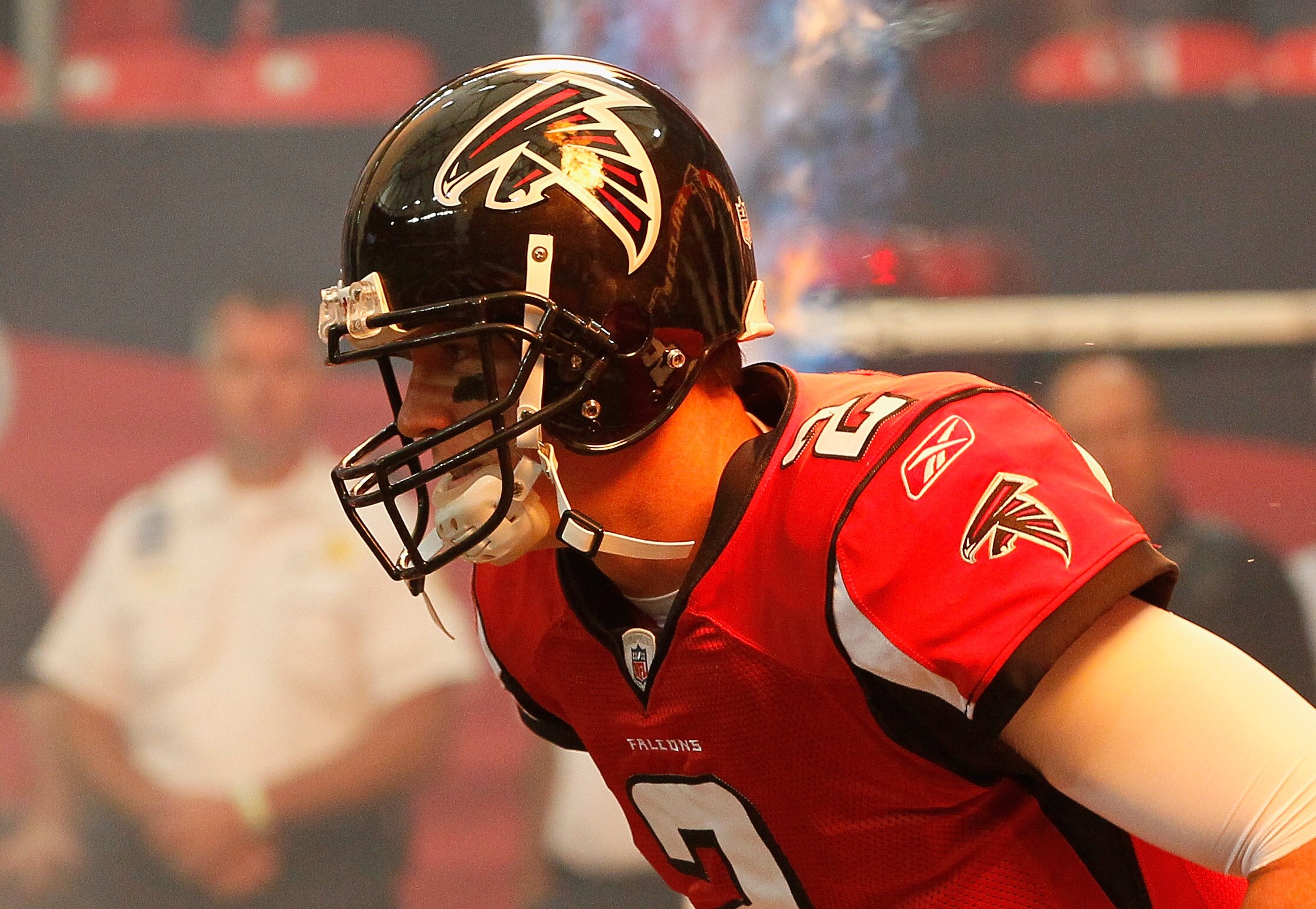 ATLANTA - SEPTEMBER 19:  Quarterback Matt Ryan #2 of the Atlanta Falcons against the Arizona Cardinals at Georgia Dome on September 19, 2010 in Atlanta, Georgia.  (Photo by Kevin C. Cox/Getty Images)