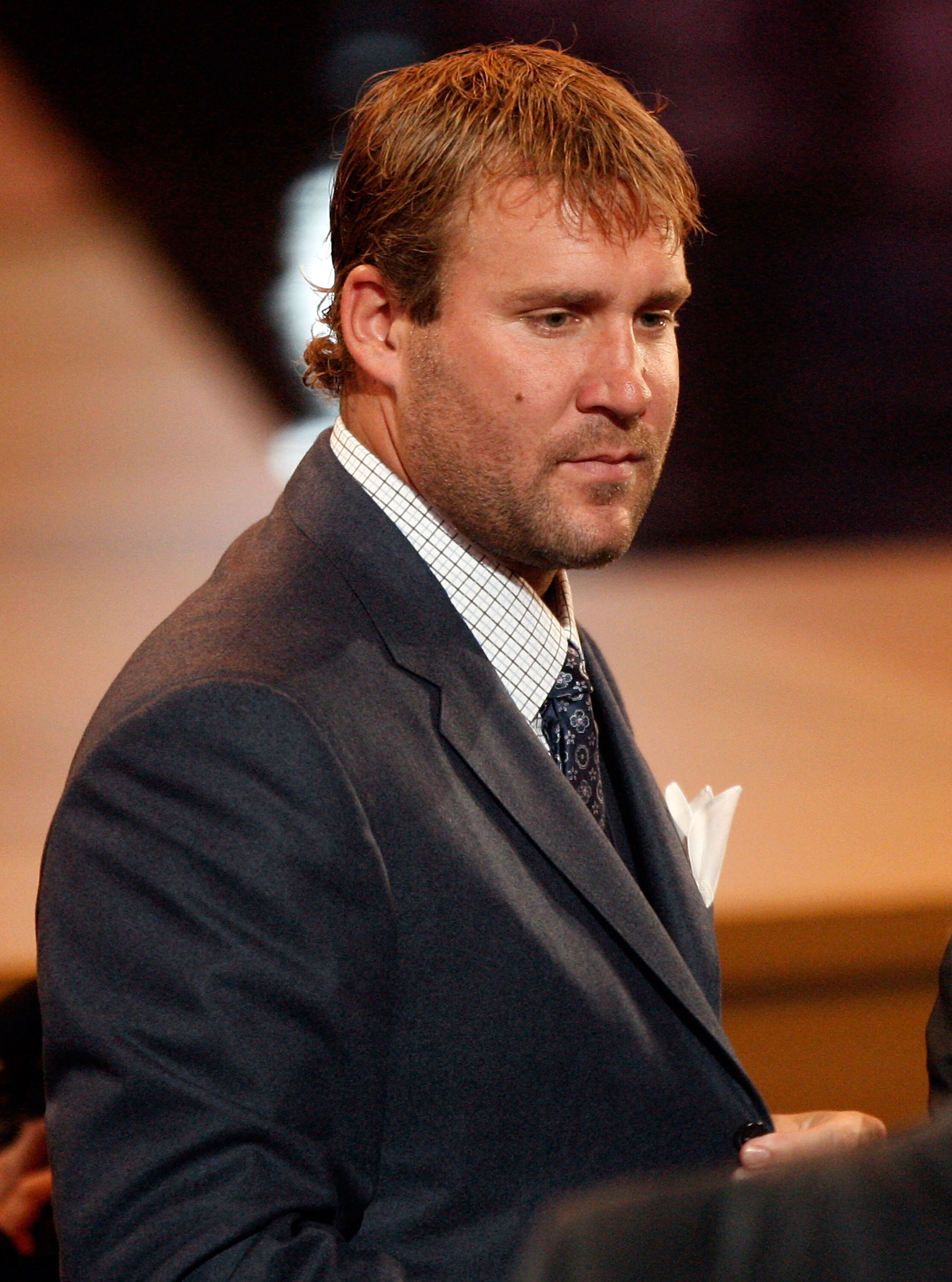 LOS ANGELES, CA - JULY 15:  NFL player Ben Roethlisberger walks onstage to accept the award for Best Game, Steelers vs. Cardinals Super Bowl XLIII on behalf of the Pittsburgh Steelers during the 2009 ESPY Awards held at Nokia Theatre LA Live on July 15, 2
