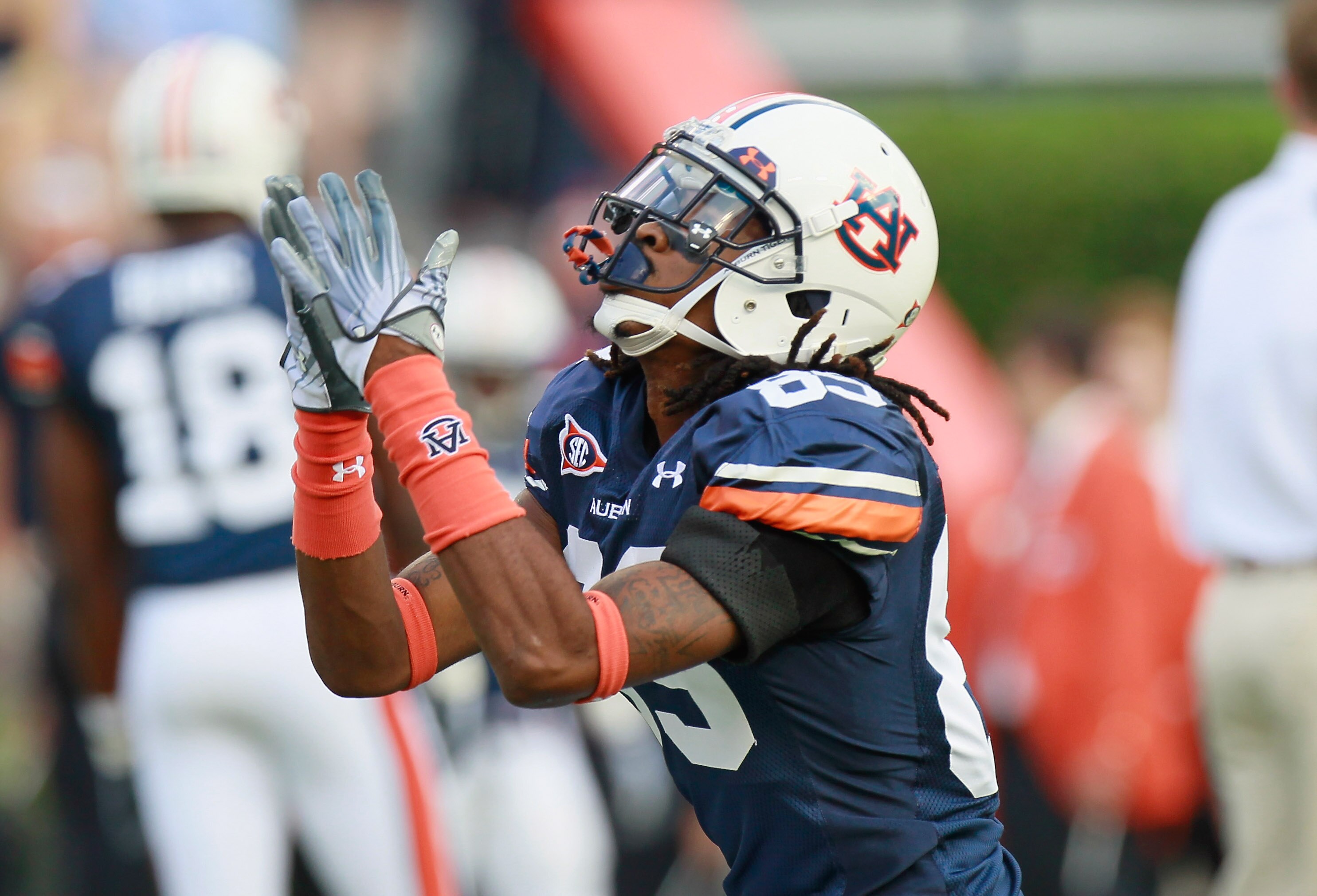 AUBURN, AL - SEPTEMBER 18:  Darvin Adams #89 of the Auburn Tigers against the Clemson Tigers at Jordan-Hare Stadium on September 18, 2010 in Auburn, Alabama.  (Photo by Kevin C. Cox/Getty Images)
