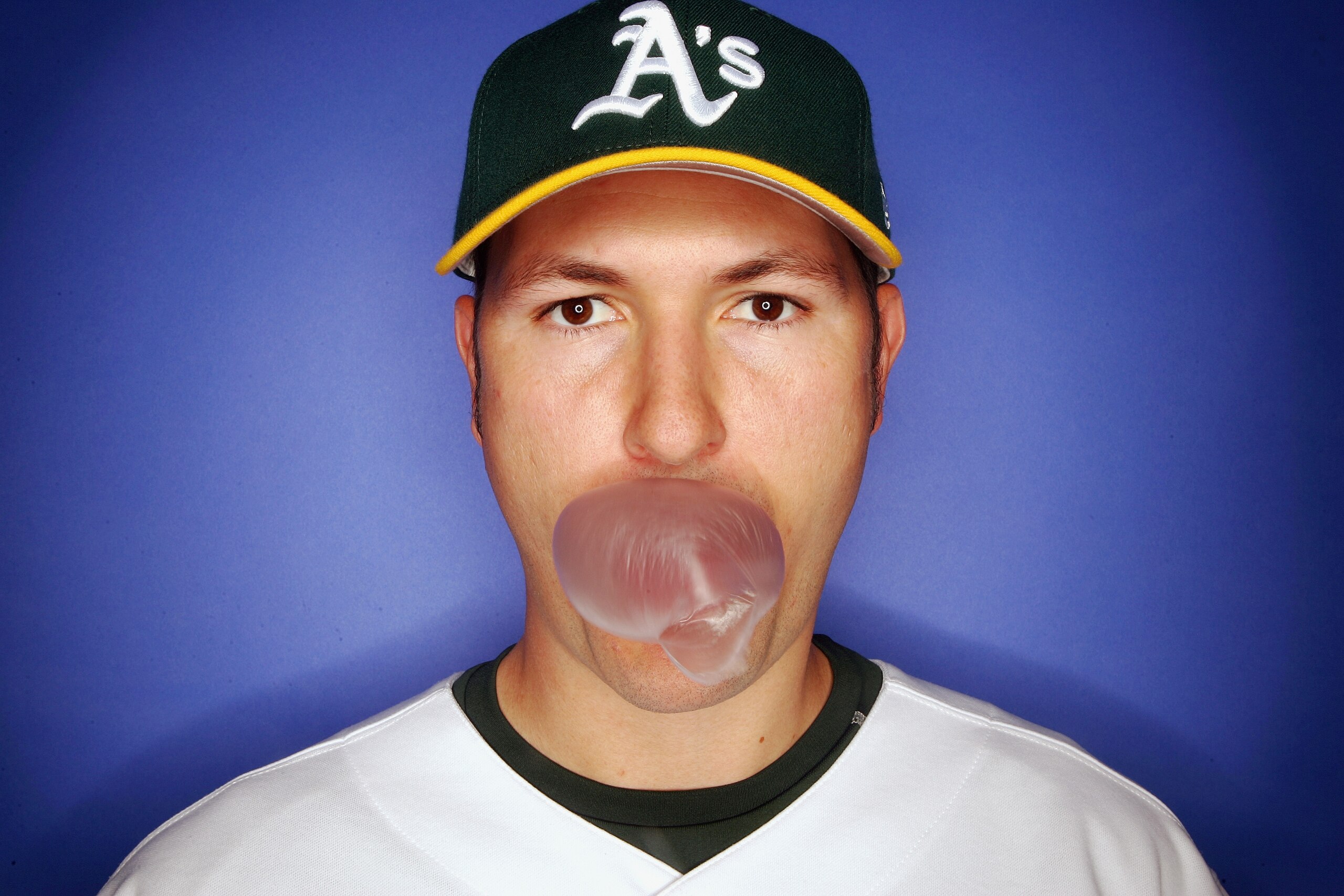 PHOENIX - FEBRUARY 24:  Justin Duchscherer of the Oakland Athletics poses for a portrait during Photo Day at Papago Park on February 24, 2007 in Phoenix, Arizona. (Photo by Jed Jacobsohn/Getty Images)
