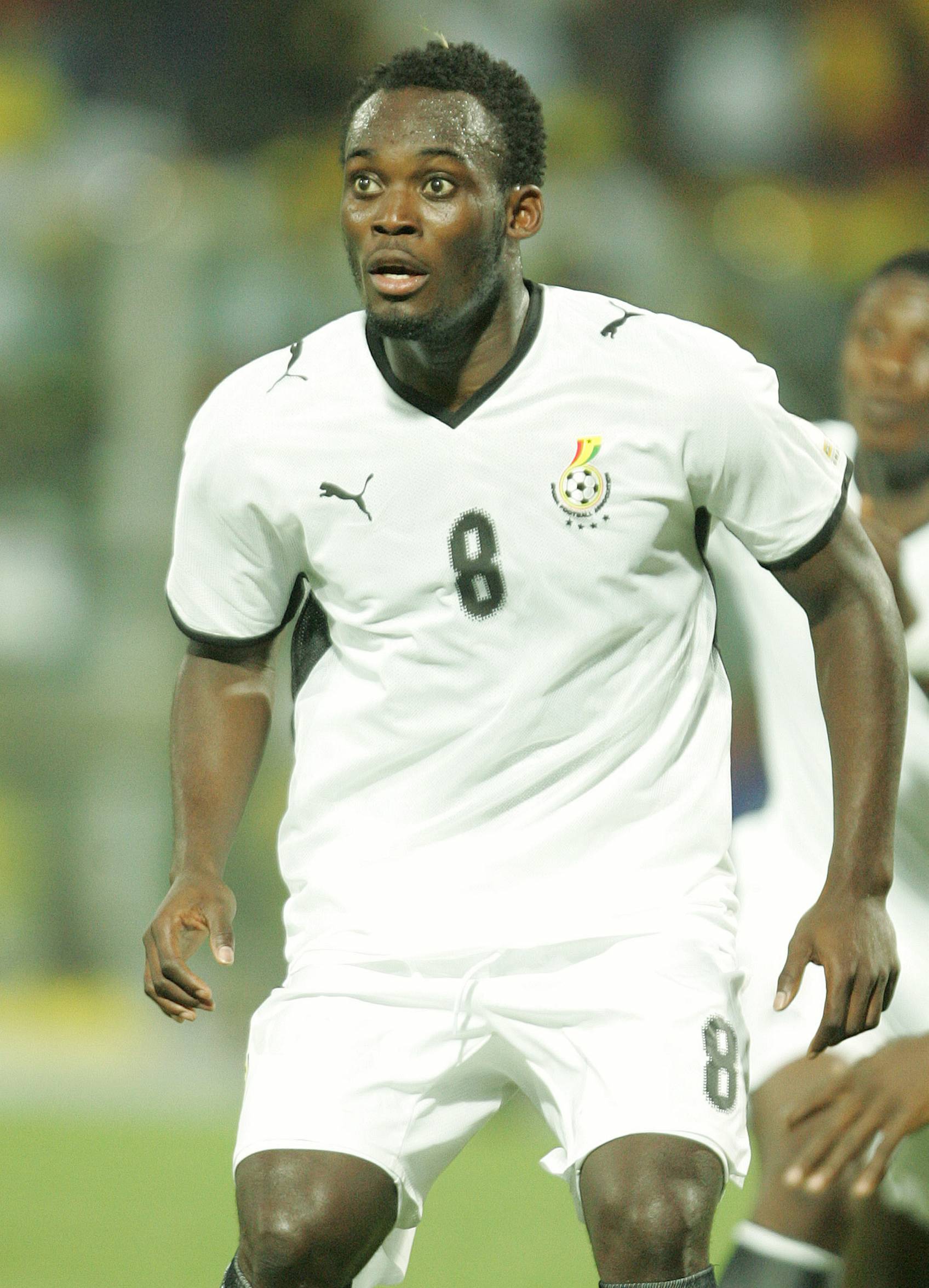 ACCRA, GHANA - JANUARY 20:  Micheal Essien of Ghana in action during the African Cup of Nations Group A match between Ghana and Guinea held at the Ohene Djan Stadium on January 20, 2008 in Accra, Ghana.  (Photo by Lefty Shivambu/Gallo Images/Getty Images)