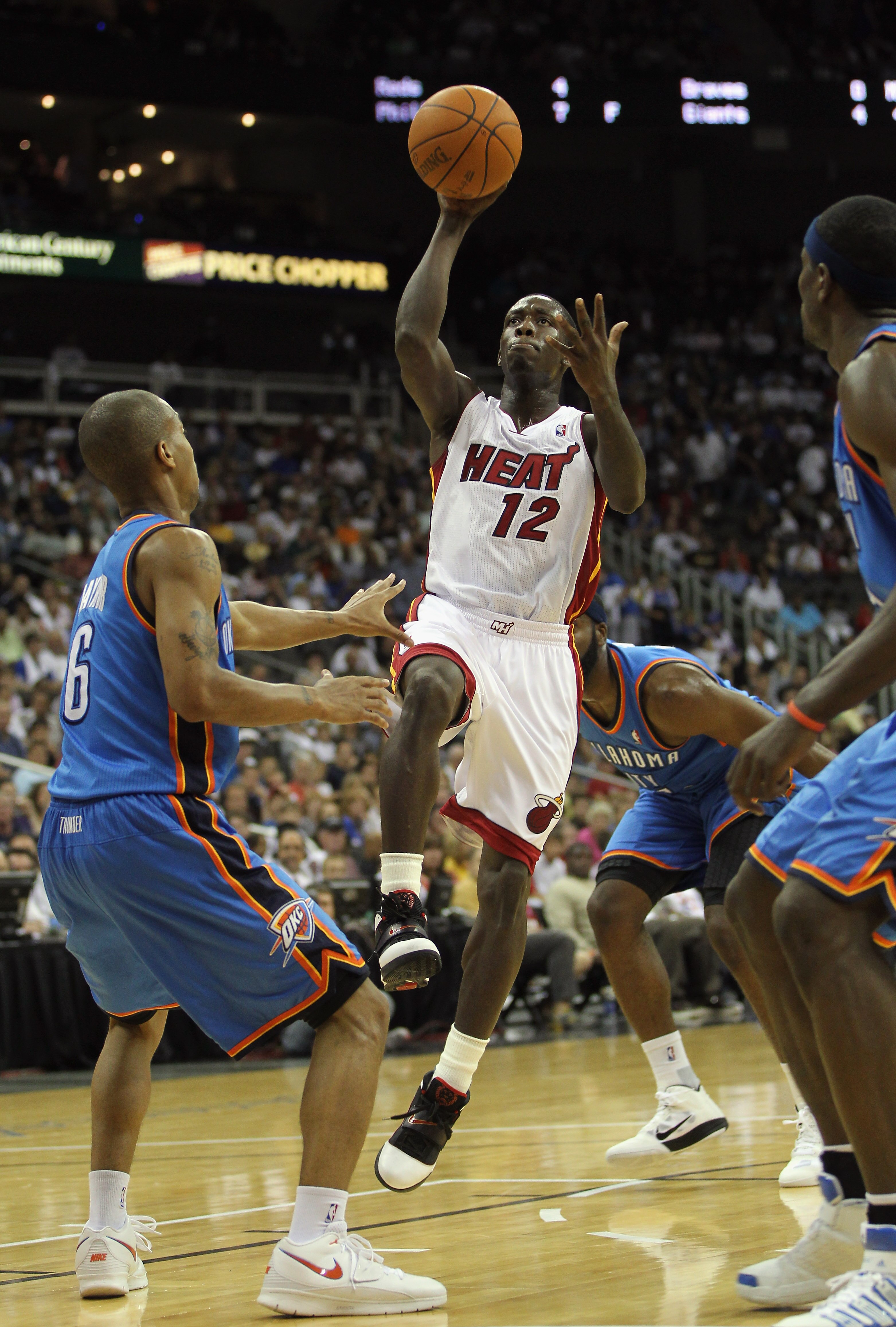 KANSAS CITY, MO - OCTOBER 08:  Patrick Beverley #12 of the Miami Heat in action during the game against the Oklahoma City Thunder on October 8, 2010 at the Sprint Center in Kansas City, Missouri.  (Photo by Jamie Squire/Getty Images)