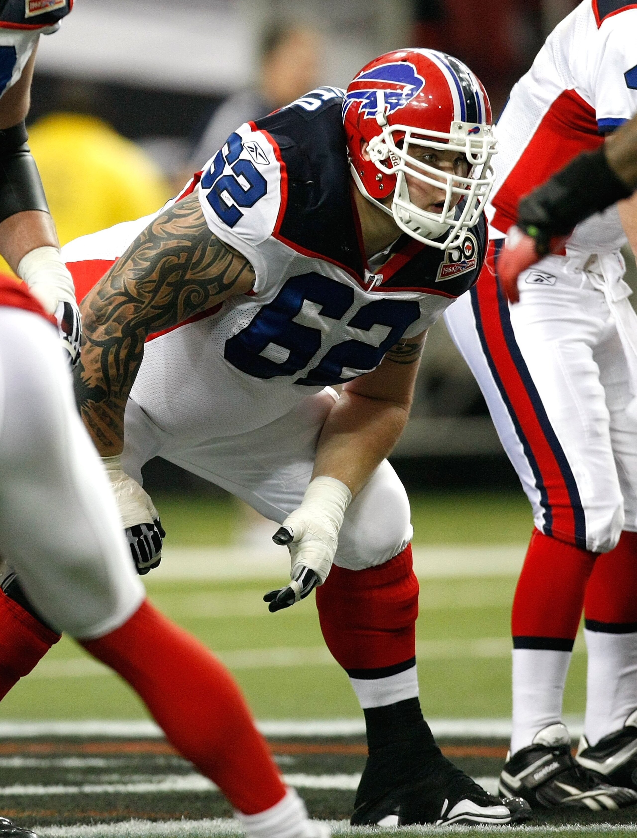 ATLANTA - DECEMBER 27:  Richie Incognito #62 of the Buffalo Bills against the Atlanta Falcons at Georgia Dome on December 27, 2009 in Atlanta, Georgia.  (Photo by Kevin C. Cox/Getty Images)