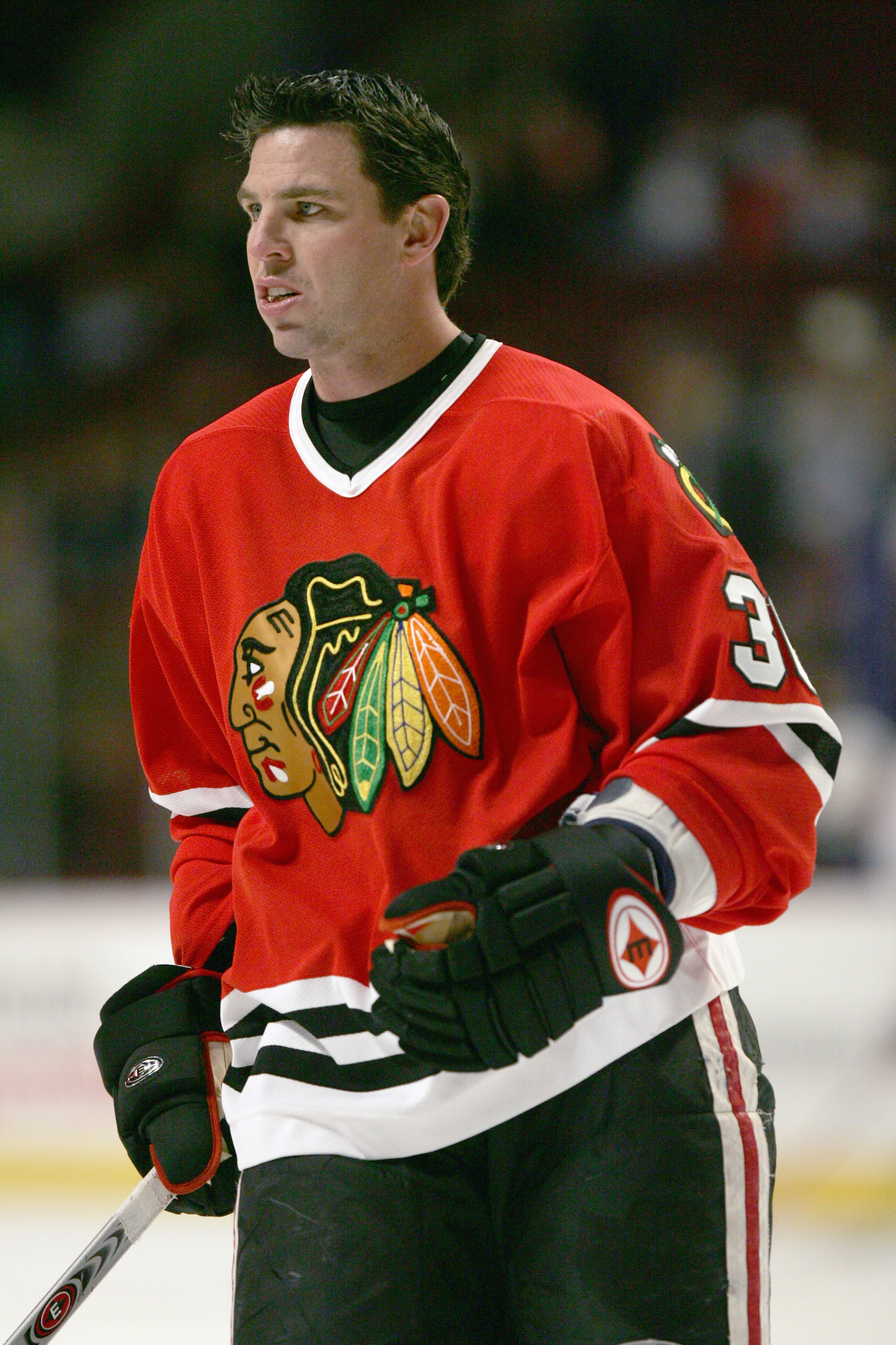 CHICAGO - MARCH 19: Matthew Barnaby #36 of the Chicago Blackhawks skates before the game against the Phoenix Coyotes on March 19, 2006 at the United Center in Chicago, Illinois. (Photo by Jonathan Daniel/Getty Images) CHICAGO - MARCH 19: Matthew Barnaby #36 of the Chicago Blackhawks skates before the game against the Phoenix Coyotes on March 19, 2006 at the United Center in Chicago, Illinois. (Photo by Jonathan Daniel/Getty Images)