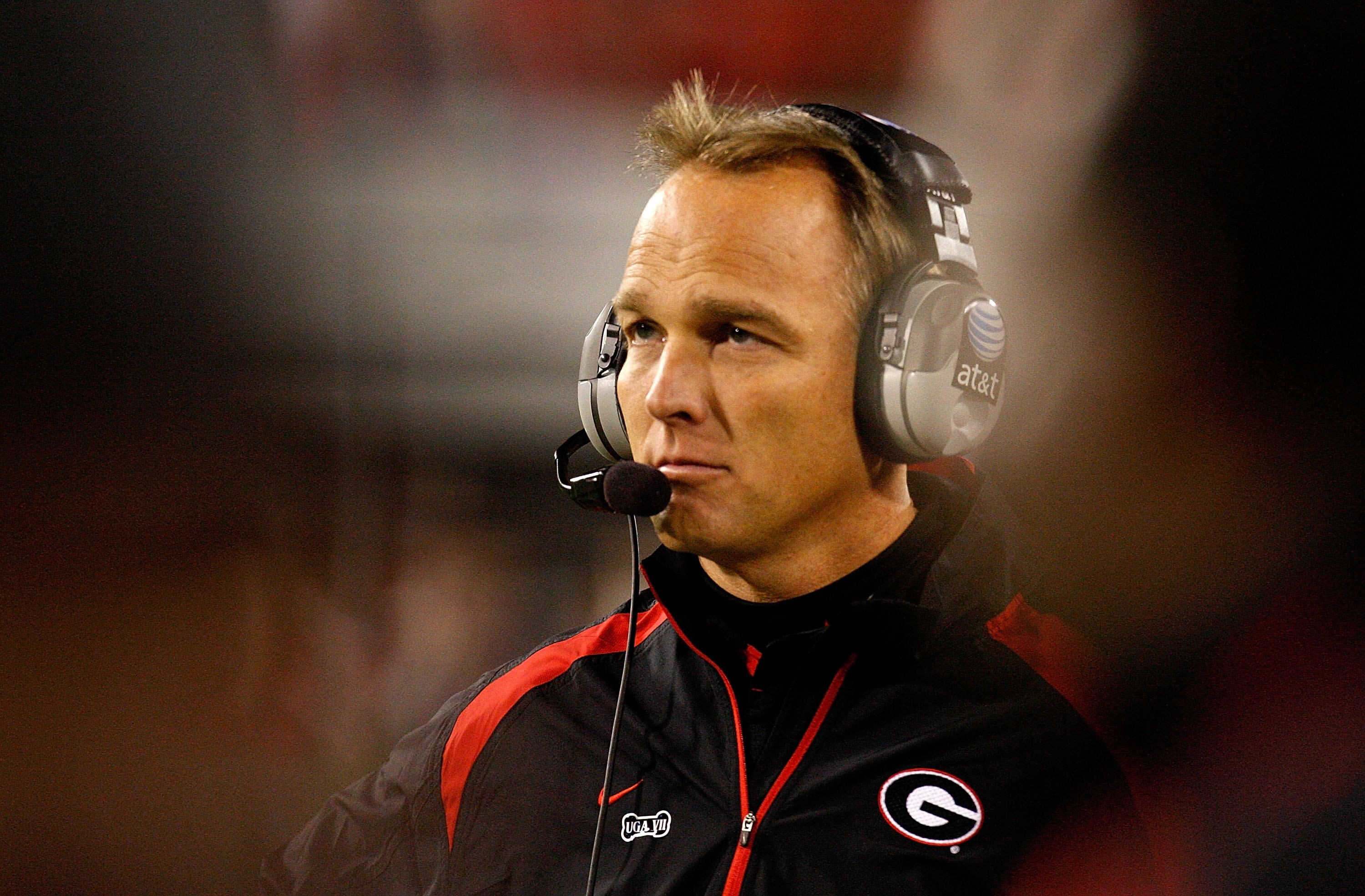 ATHENS, GA - NOVEMBER 21:  Head coach Mark Richt of the Georgia Bulldogs against the Kentucky Wildcats at Sanford Stadium on November 21, 2009 in Athens, Georgia.  (Photo by Kevin C. Cox/Getty Images)