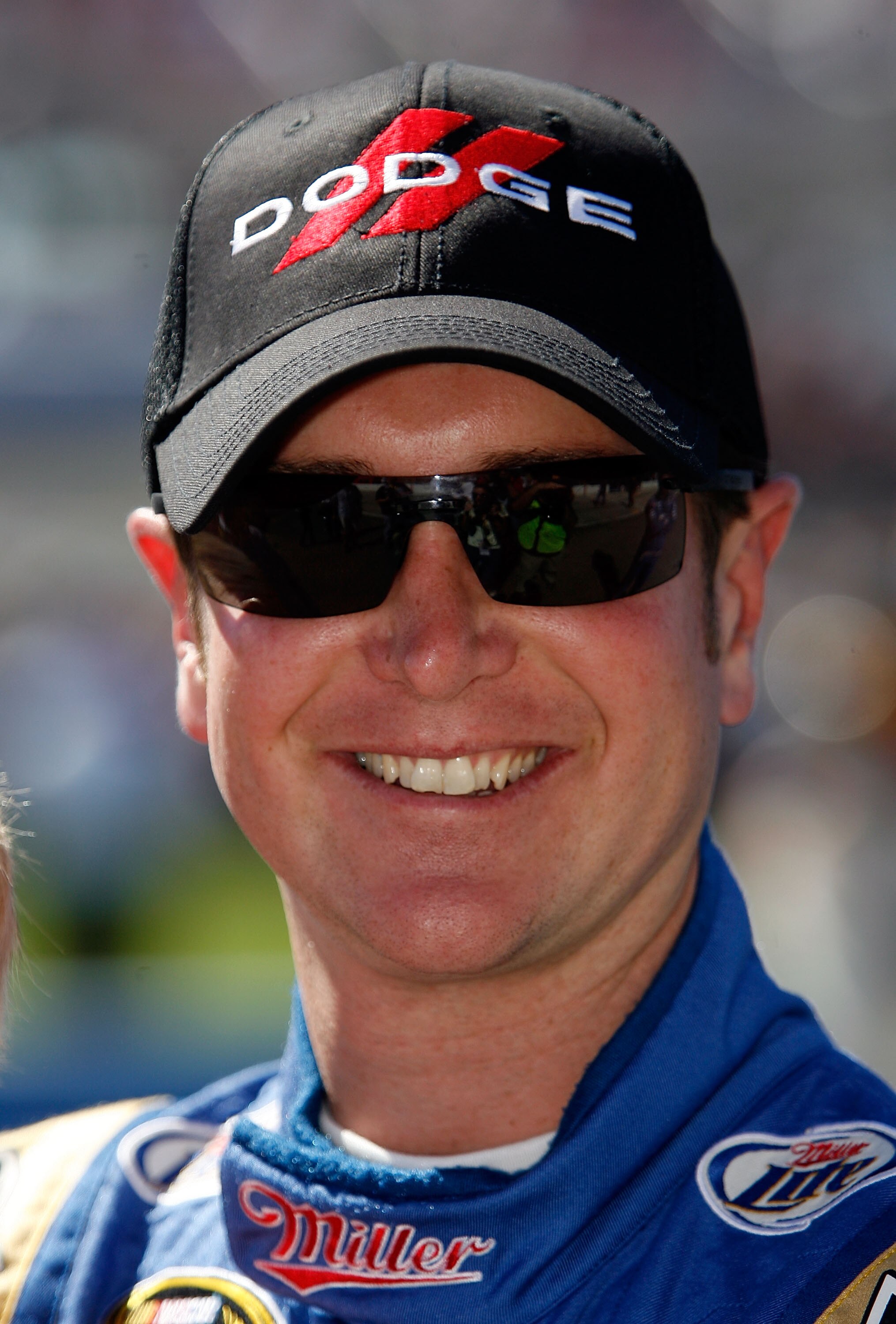 FONTANA, CA - OCTOBER 10:  Kurt Busch, driver of the #2 Miller Lite Dodge, stands on pit road prior to the NASCAR Sprint Cup Series Pepsi Max 400 on October 10, 2010 in Fontana, California.  (Photo by Tom Pennington/Getty Images for NASCAR)