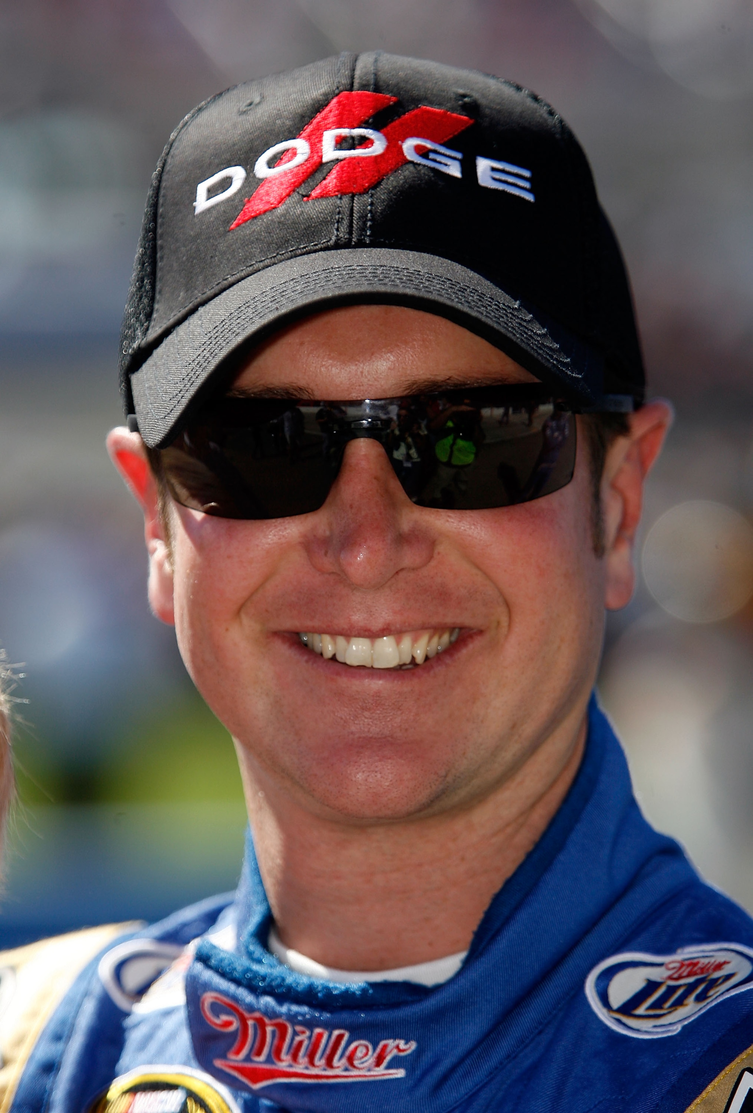 FONTANA, CA - OCTOBER 10:  Kurt Busch, driver of the #2 Miller Lite Dodge, stands on pit road prior to the NASCAR Sprint Cup Series Pepsi Max 400 on October 10, 2010 in Fontana, California.  (Photo by Tom Pennington/Getty Images for NASCAR)