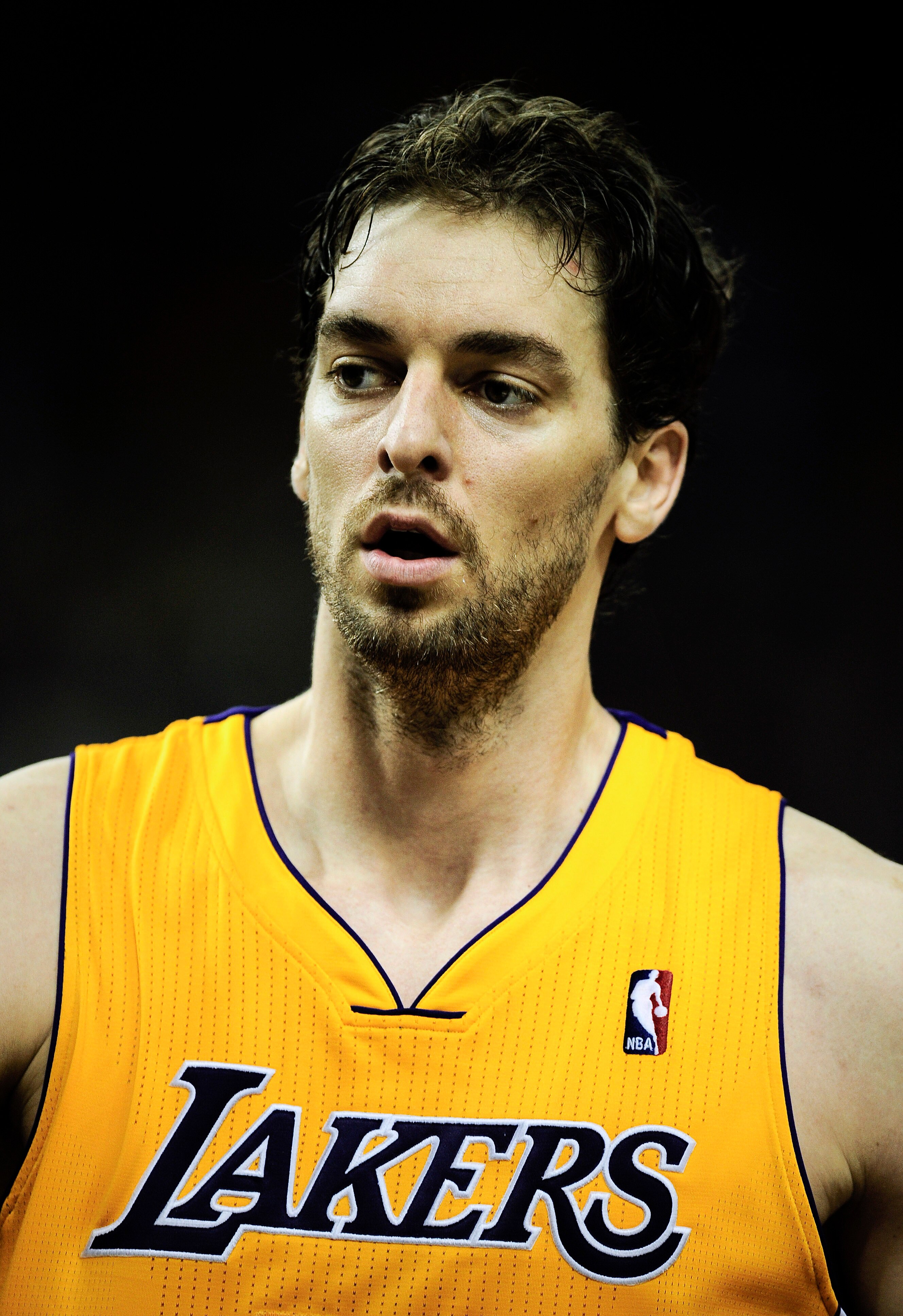 BARCELONA, SPAIN - OCTOBER 07:  Pau Gasol #16 of the Los Angeles Lakers looks on during the NBA Europe Live match between Los Angeles Lakers and Regal FC Barcelona at the at Palau Blaugrana on October 7, 2010 in Barcelona, Spain.  (Photo by David Ramos/Ge
