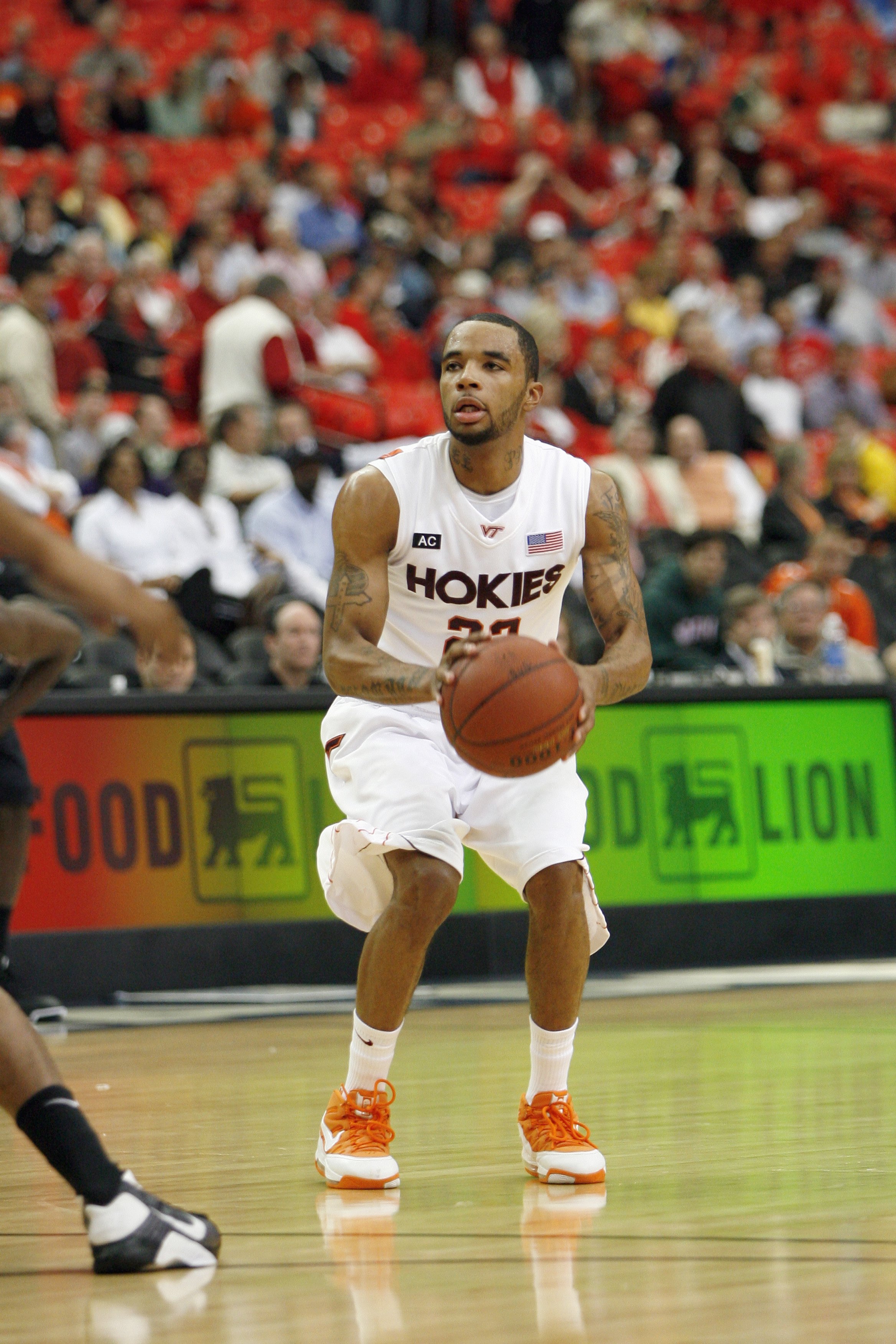 ATLANTA - MARCH 12:  Malcolm Delaney #23 of the Virginia Tech Hokies looks to take a shot against the Miami Hurricanes during day one of the 2009 ACC Men's Basketball Tournament on March 12, 2009 at the Georgia Dome in Atlanta, Georgia. (Photo by: Kevin C