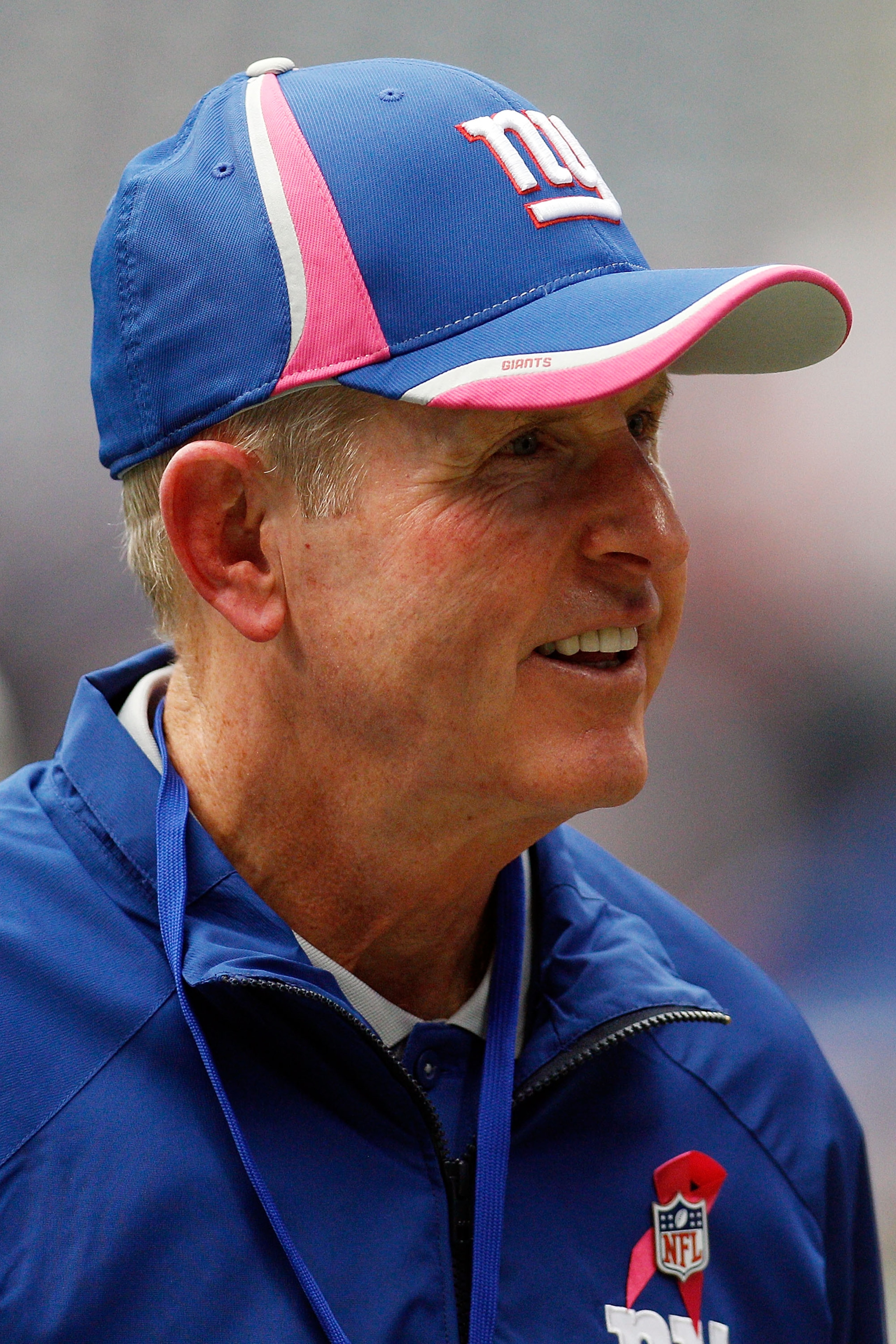 HOUSTON - OCTOBER 10:  Head coach Tom Coughlin of the New York Giants during the game against the Houston Texans at Reliant Stadium on October 10, 2010 in Houston, Texas.  (Photo by Chris Graythen/Getty Images)