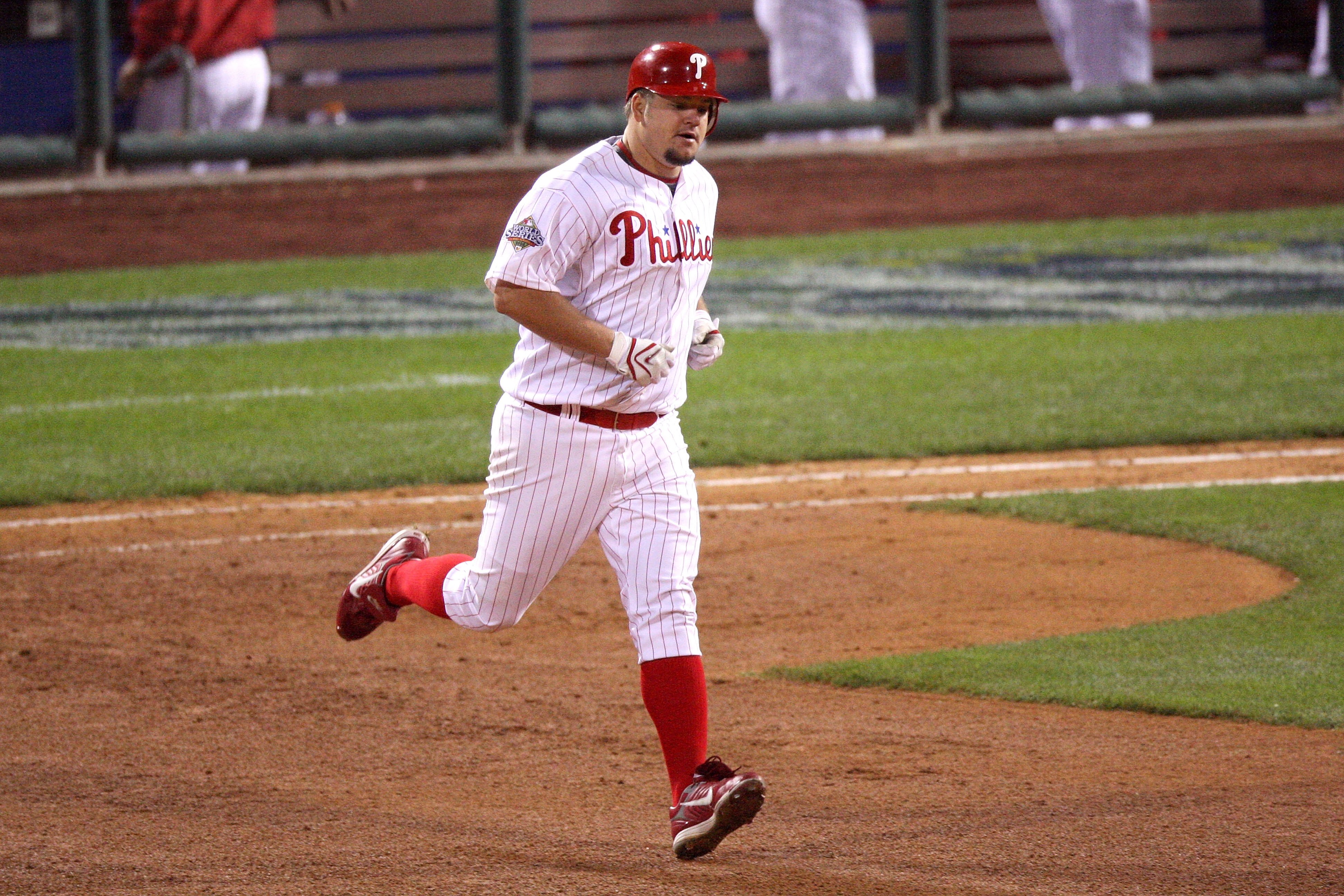 PHILADELPHIA - OCTOBER 26:  Joe Blanton #58 of the Philadelphia Phillies runs the bases on his solo home run in the bottom of the fifth inning against the Tampa Bay Rays during game four of the 2008 MLB World Series on October 26, 2008 at Citizens Bank Pa