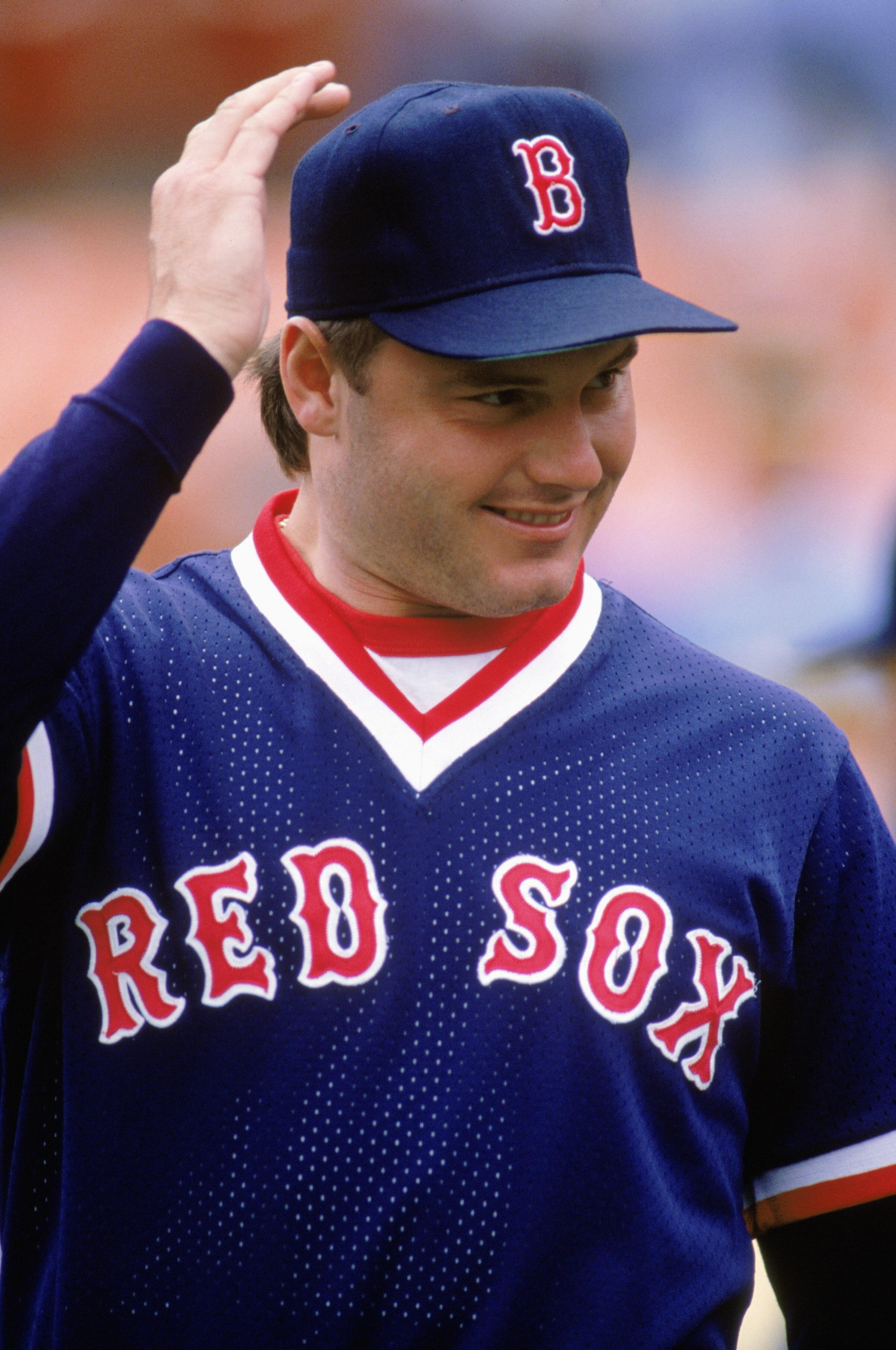 1989:  Roger Clemens of the Boston Red Sox looks on  during the 1989 season. (Photo by Otto Greule Jr/Getty Images)