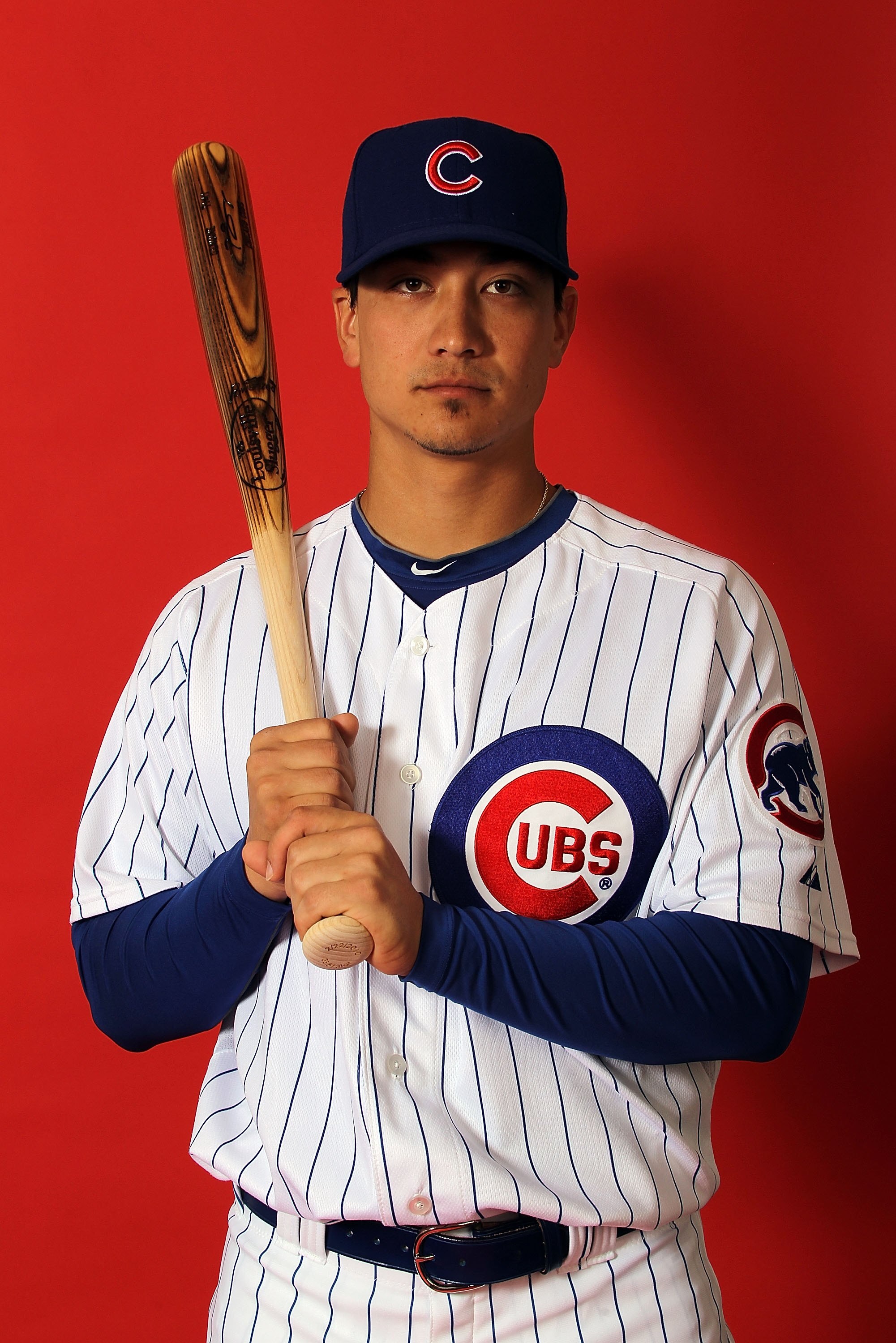 MESA, AZ - MARCH 01:  Darwin Barney of the Chicago Cubs poses for a photo during Spring Training Media Photo Day at Fitch Park on March 1, 2010 in Mesa, Arizona.  (Photo by Ronald Martinez/Getty Images)