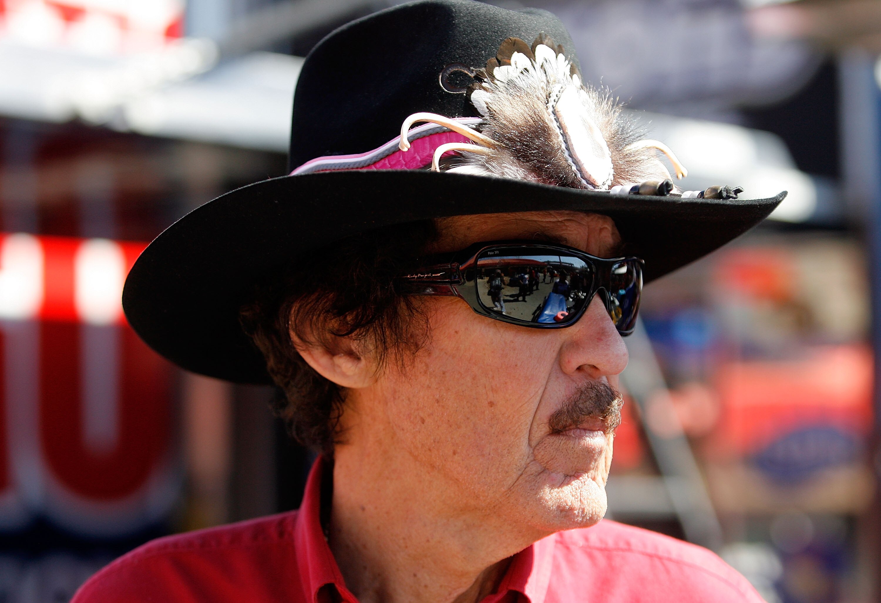 FONTANA, CA - OCTOBER 08:  Team owner Richard Petty watches during practice for the NASCAR Sprint Cup Series Pepsi Max 400 on October 8, 2010 in Fontana, California.  (Photo by Tom Pennington/Getty Images for NASCAR)