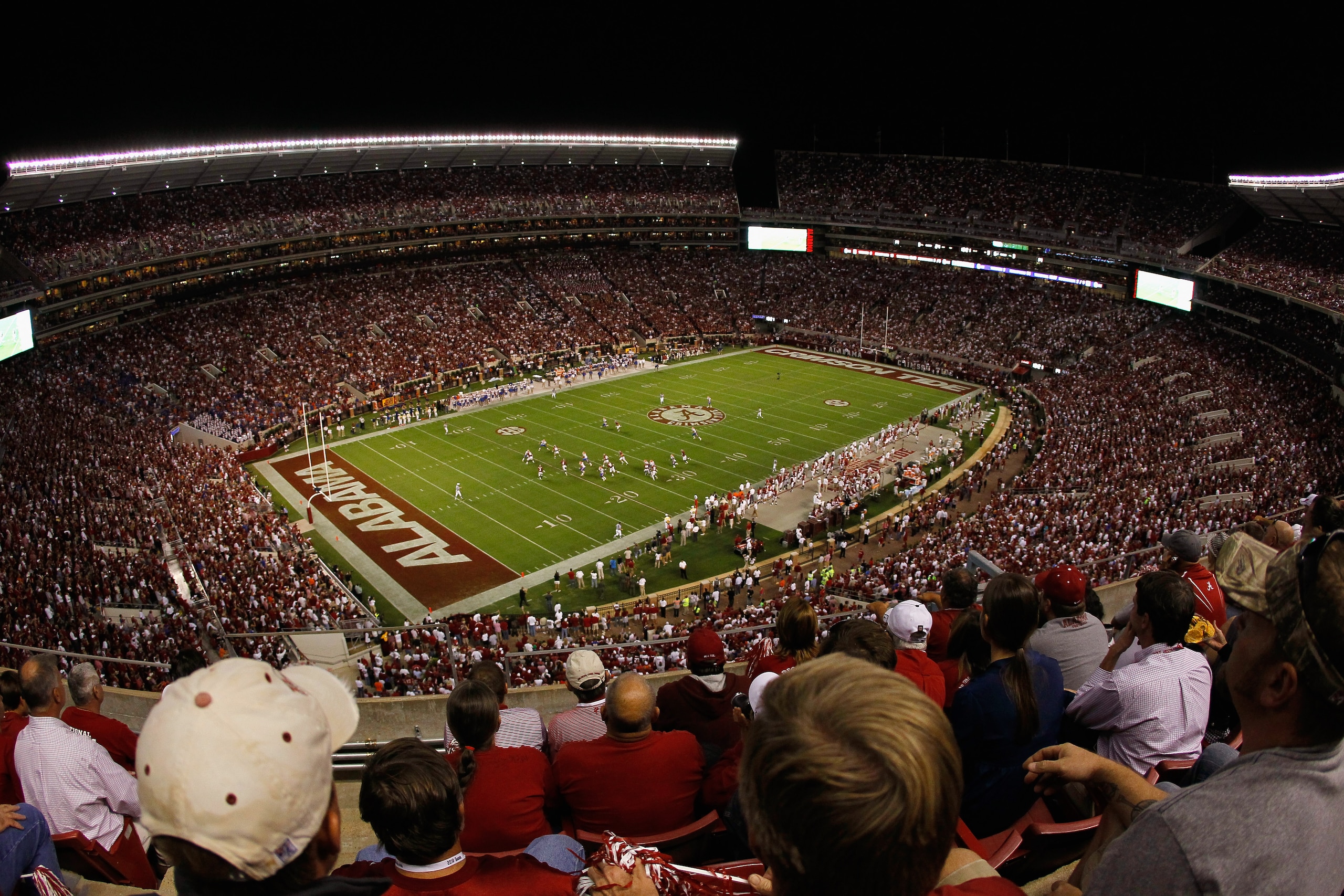 TUSCALOOSA, AL - OCTOBER 02:  A general view of Bryant-Denny Stadium during the game between the Alabama Crimson Tide and the Florida Gators on October 2, 2010 in Tuscaloosa, Alabama.  (Photo by Kevin C. Cox/Getty Images)