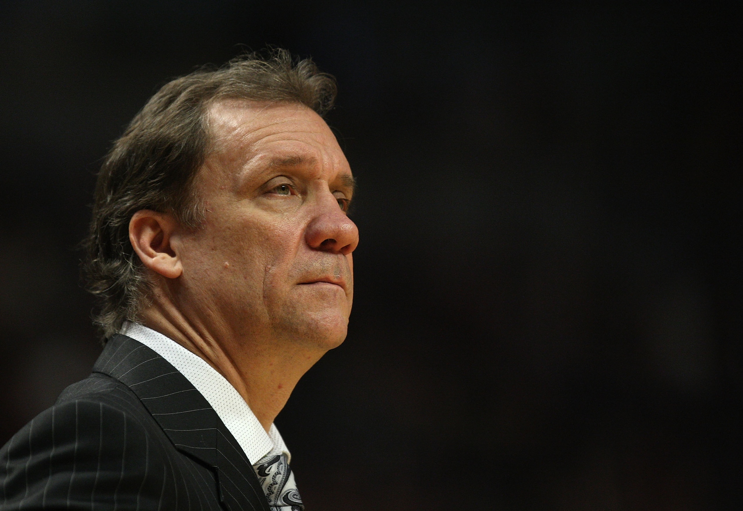 CHICAGO - JANUARY 15: Head coach Flip Saunders of the Washington Wizards watches as his team takes on the Chicago Bulls at the United Center on January 15, 2010 in Chicago, Illinois. NOTE TO USER: User expressly acknowledges and agrees that, by downloadin