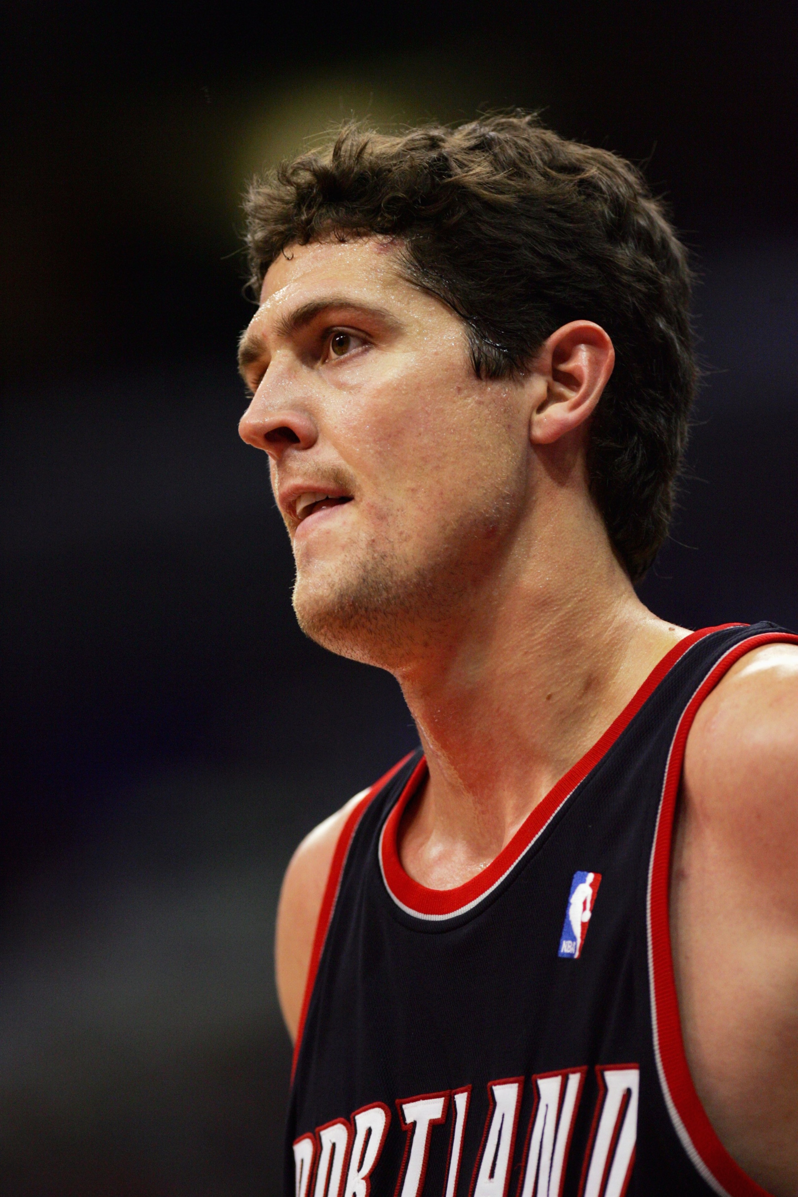 LOS ANGELES - OCTOBER 25: Raef LaFrentz #9 of the Portland Trail Blazers looks on during a preseason game against the Los Angeles Clippers at Staples Center on October 25, 2006 in Los Angeles, California. The Clippers won 97-89. NOTE TO USER: User expr LOS ANGELES - OCTOBER 25: Raef LaFrentz #9 of the Portland Trail Blazers looks on during a preseason game against the Los Angeles Clippers at Staples Center on October 25, 2006 in Los Angeles, California. The Clippers won 97-89. NOTE TO USER: User expr