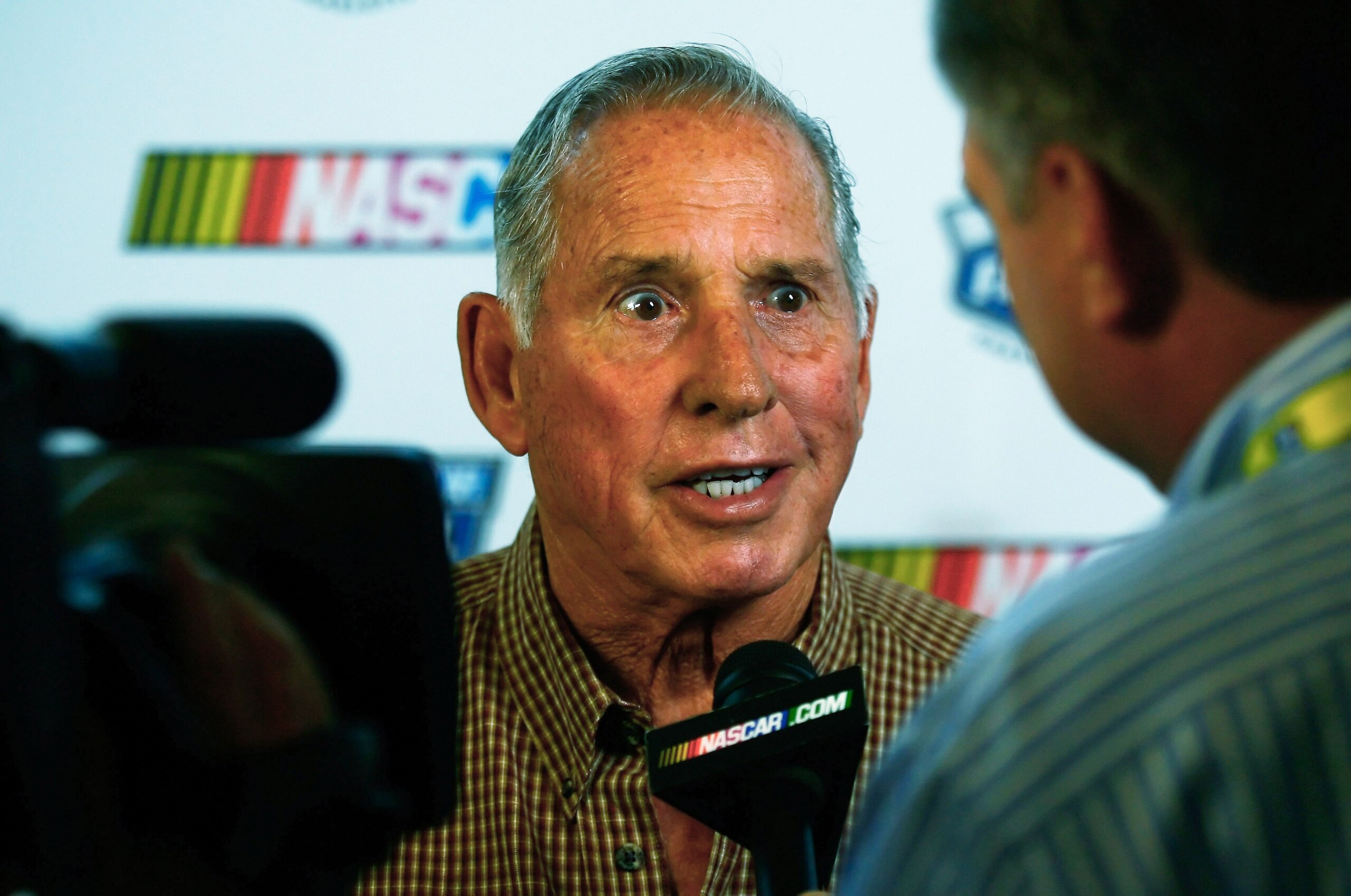CHARLOTTE, NC - OCTOBER 13: Former NASCAR driver David Pearson speaks with the media during NASCAR Hall of Fame Voting Day at the NASCAR Hall of Fame on October 13, 2010 in Charlotte, North Carolina. (Photo by Jason Smith/Getty Images for NASCAR)
