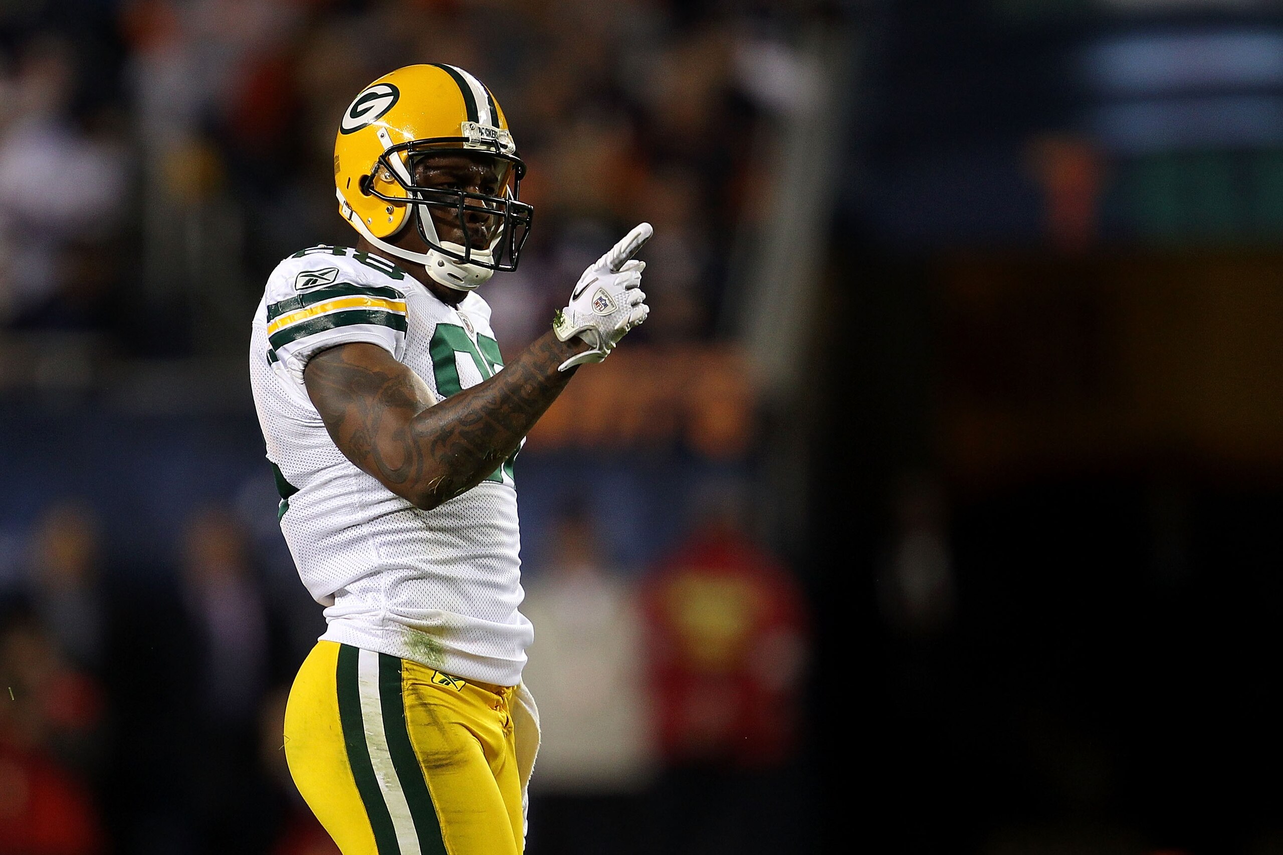 CHICAGO - SEPTEMBER 27: Jermichael Finley #88 of the Green Bay Packers reacts against the Chicago Bears at Soldier Field on September 27, 2010 in Chicago, Illinois. The Bears won 20-17. (Photo by Jonathan Daniel/Getty Images) CHICAGO - SEPTEMBER 27: Jermichael Finley #88 of the Green Bay Packers reacts against the Chicago Bears at Soldier Field on September 27, 2010 in Chicago, Illinois. The Bears won 20-17. (Photo by Jonathan Daniel/Getty Images)