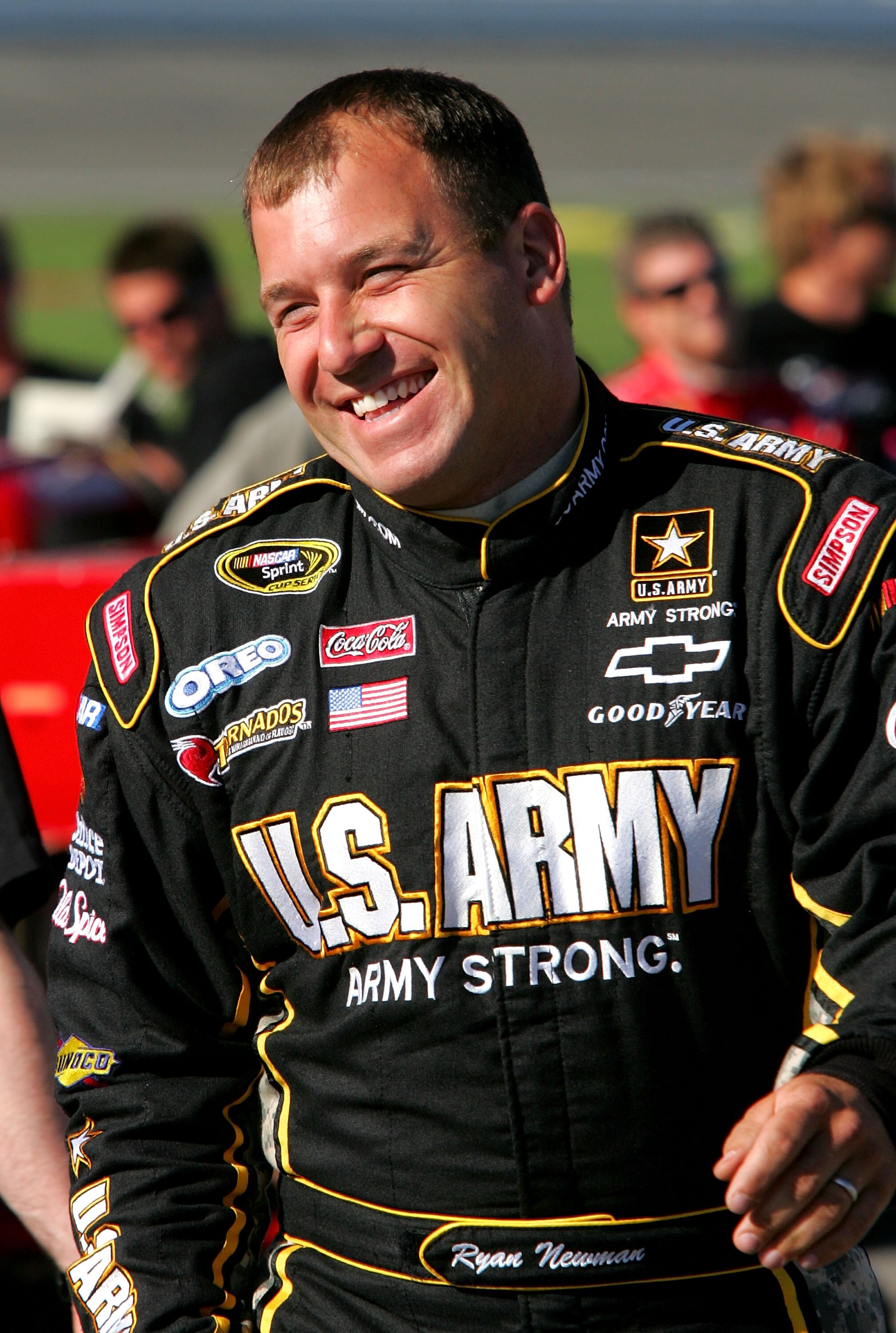KANSAS CITY, KS - OCTOBER 01: Ryan Newman, driver of the #39 U.S. Army Chevrolet waits on pit road during qualifying for the NASCAR Sprint Cup Series Price Chopper 400 on October 1, 2010 in Kansas City, Kansas.  (Photo by Jerry Markland/Getty Images for N