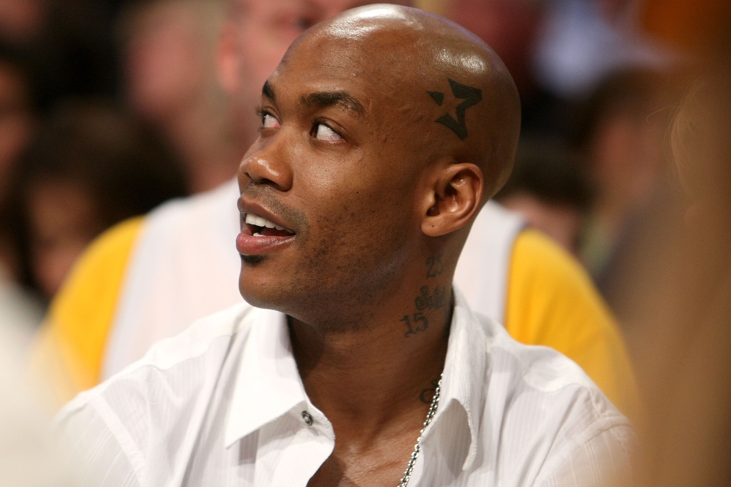 LOS ANGELES, CA - JUNE 07: Stephon Marbury of the Boston Celtics attends Game Two of the 2009 NBA Finals between the Los Angeles Lakers and the Orlando Magic at Staples Center on June 7, 2009 in Los Angeles, California. NOTE TO USER: User expressly ackno LOS ANGELES, CA - JUNE 07: Stephon Marbury of the Boston Celtics attends Game Two of the 2009 NBA Finals between the Los Angeles Lakers and the Orlando Magic at Staples Center on June 7, 2009 in Los Angeles, California. NOTE TO USER: User expressly ackno