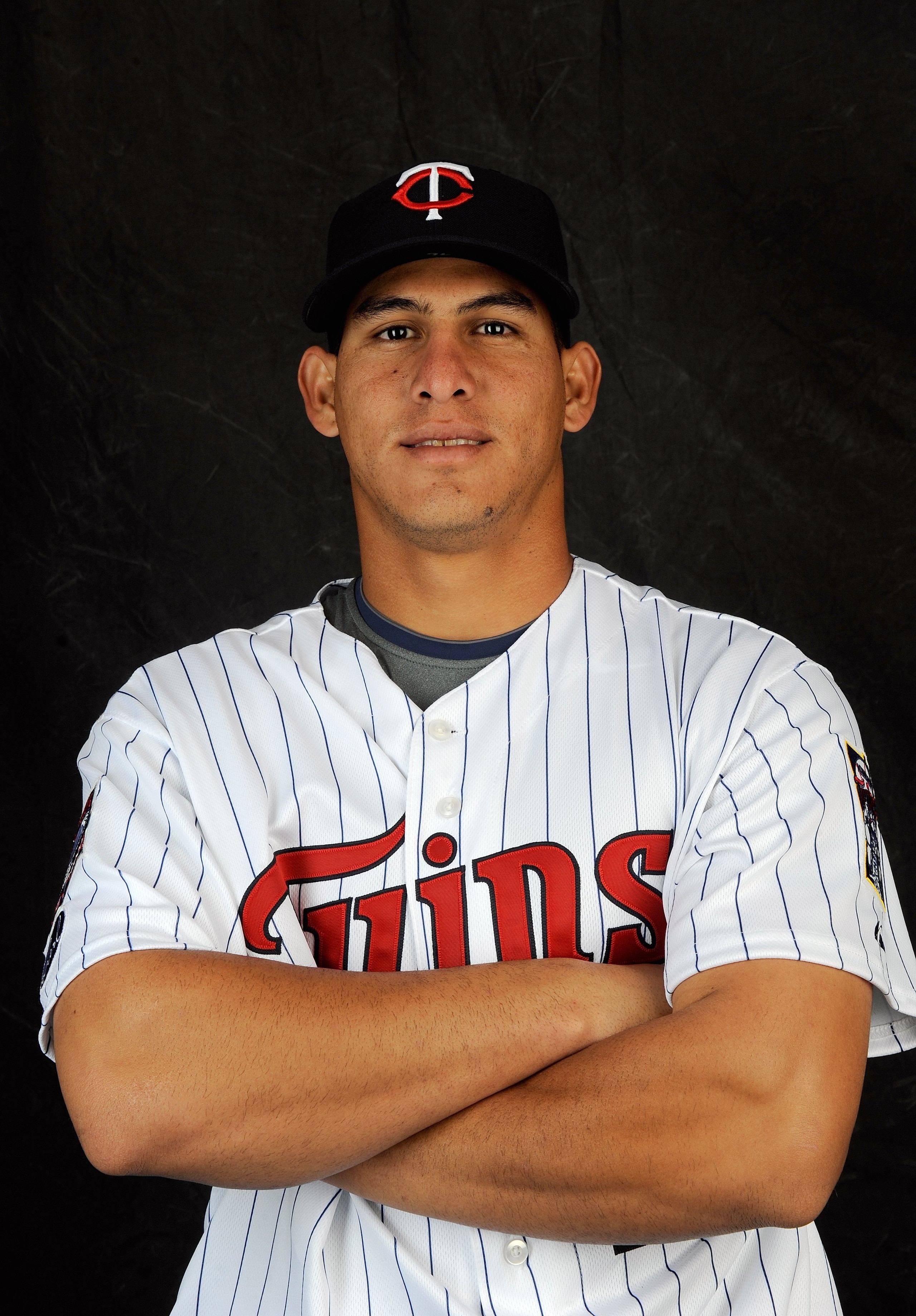 FORT MYERS, FL - FEBRUARY 23: Wilson Ramos #76 of the Minnesota Twins poses during photo day at the Twins spring training complex on February 23, 2008 in Fort Myers, Florida. (Photo by Rob Tringali/Getty Images)