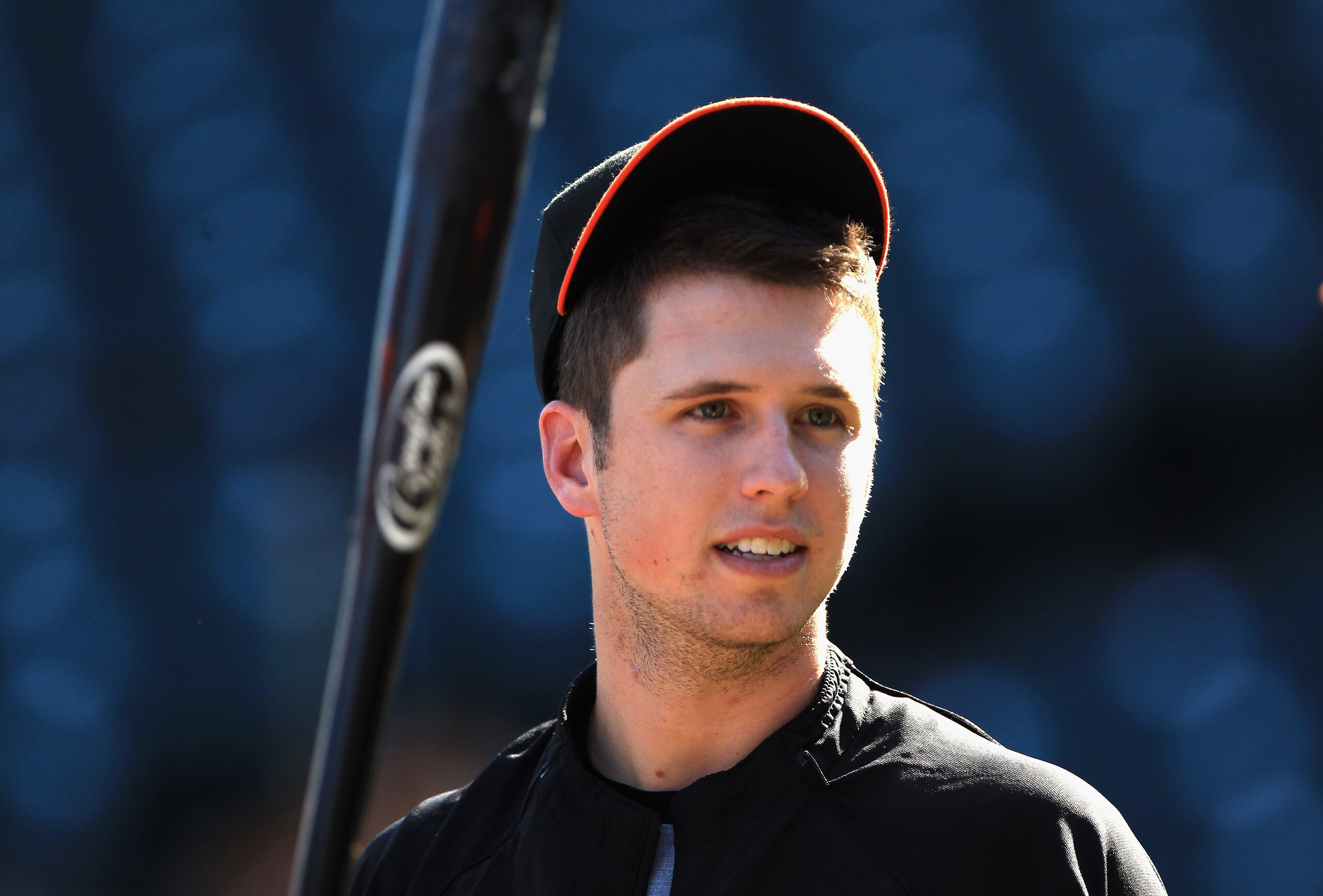 SAN FRANCISCO - OCTOBER 13:  Buster Posey #28 of the San Francisco Giants takes batting practice during a workout session in preparation for the National League Championship Series at AT&T Park on October 13, 2010 in San Francisco, California.  (Photo by