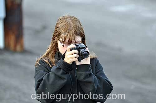 Me snapping a picture from the infield at Sunset Speedway / (C)Mike Keier, http://www.cableguyphotos.com