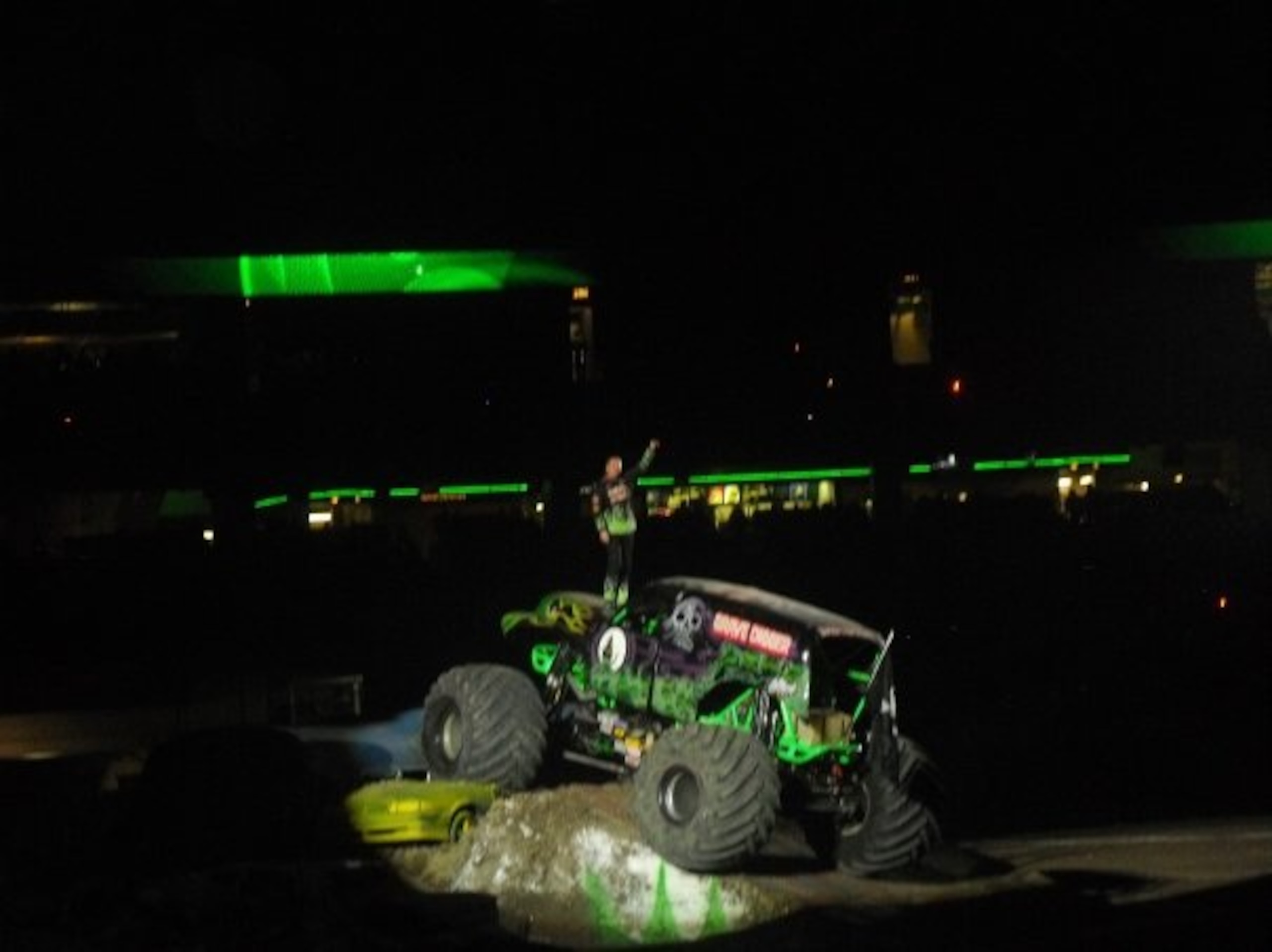 Grave Digger during driver intros / (C)Ashley McCubbin